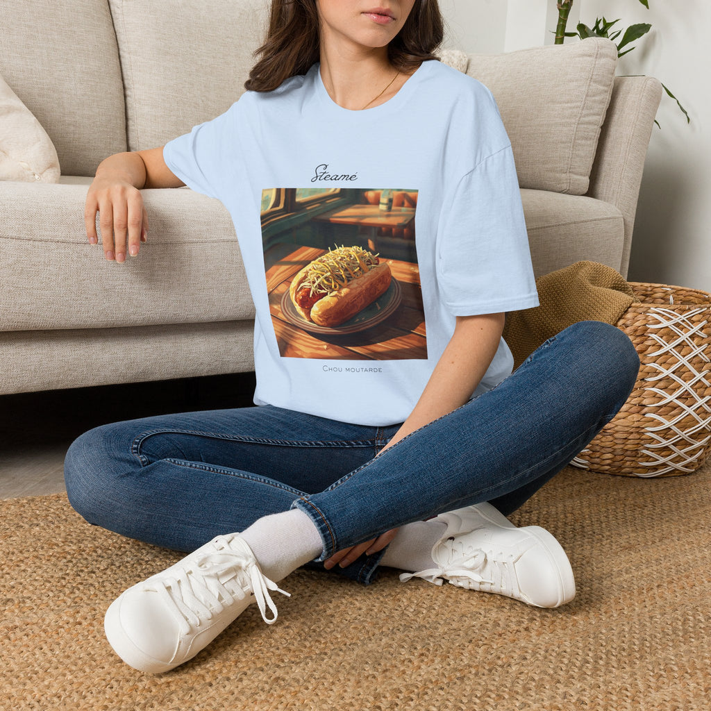T-Shirt — "Steame" Nostalgic Diner Hot Dog Graphic Tee