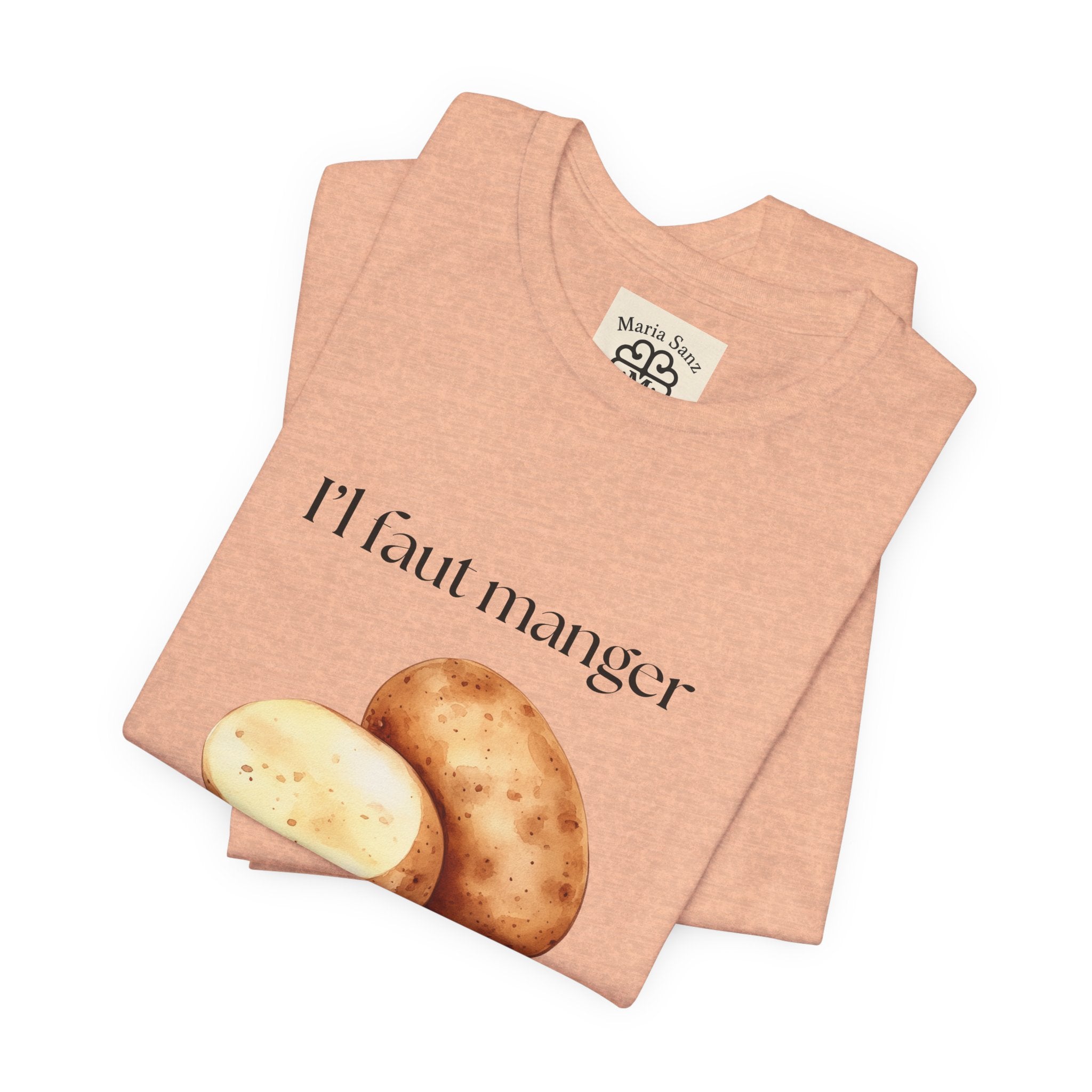 T‑Shirt — "Il faut manger ses petates" Potato Graphic Tee