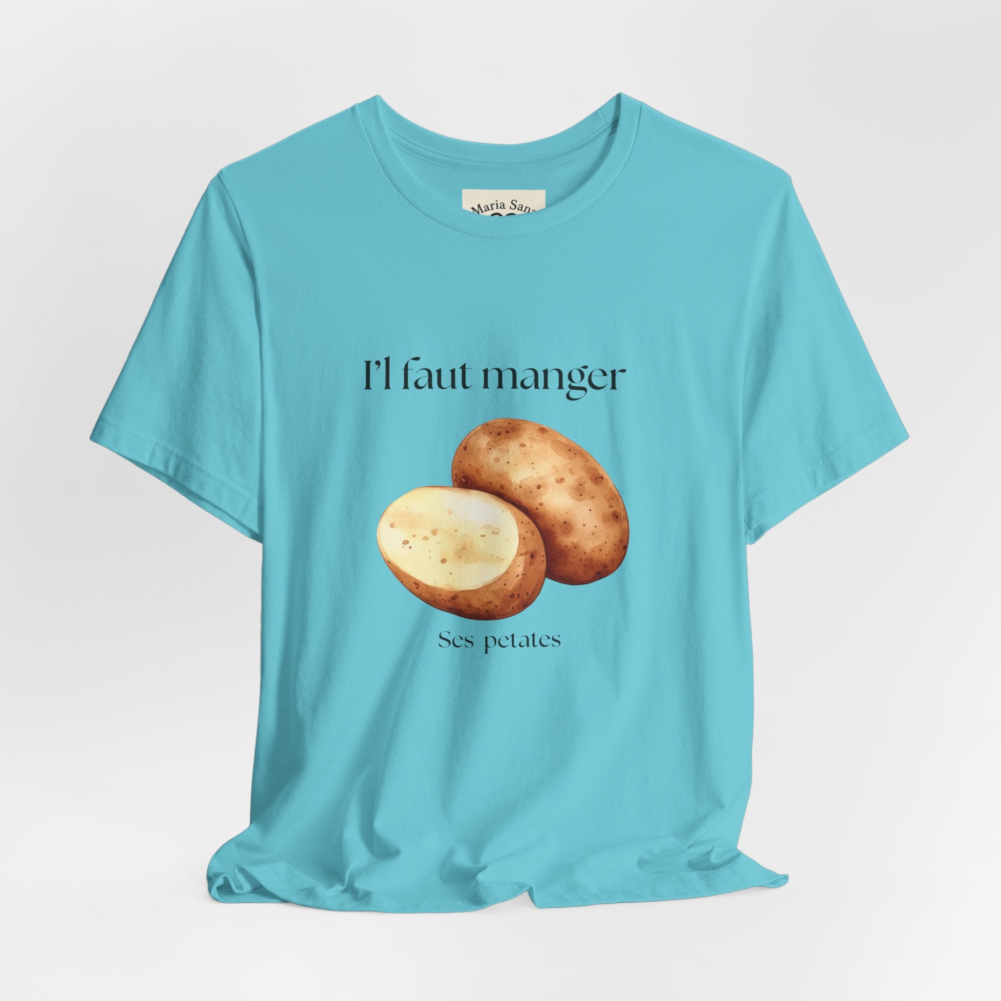 T‑Shirt — "Il faut manger ses petates" Potato Graphic Tee