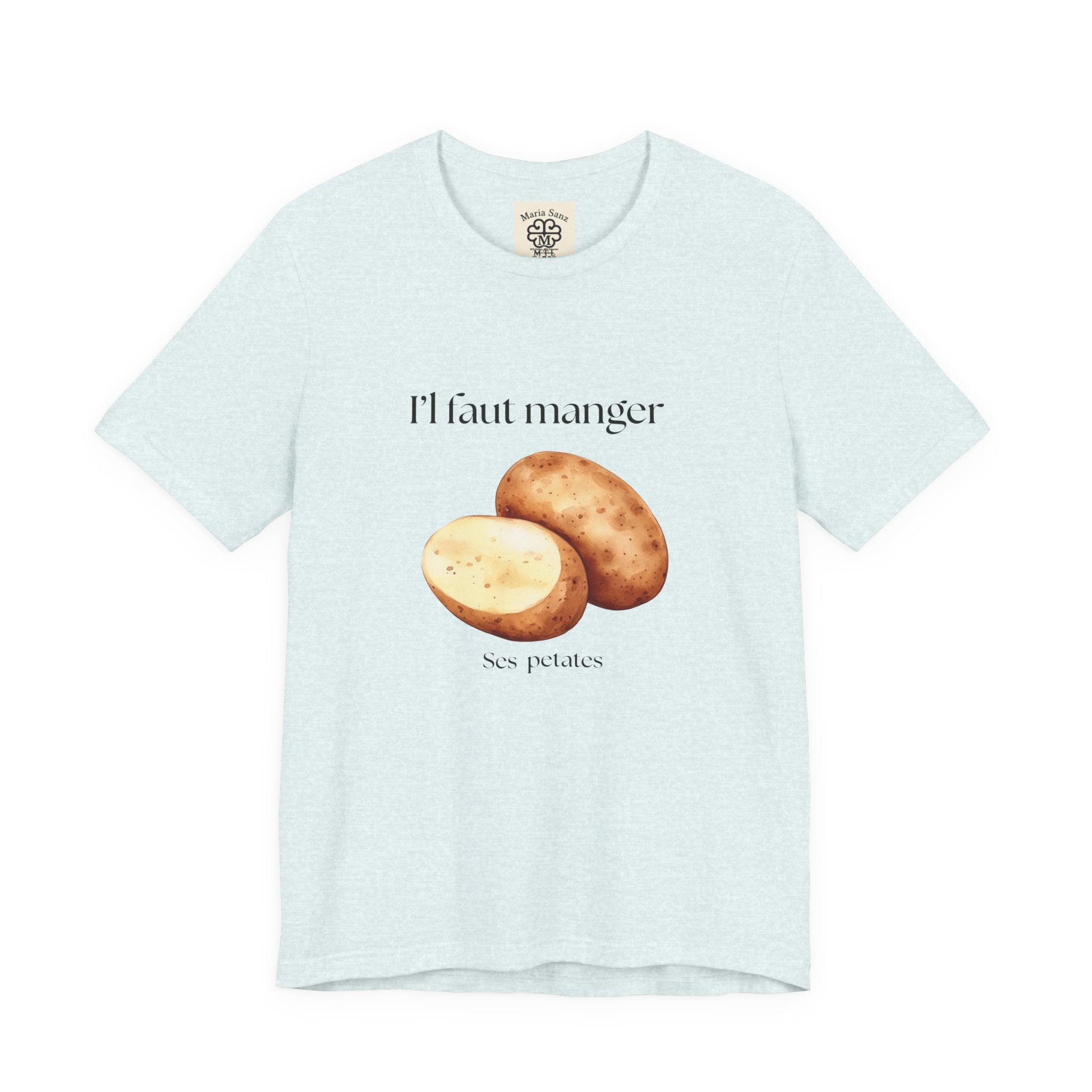 T‑Shirt — "Il faut manger ses petates" Potato Graphic Tee