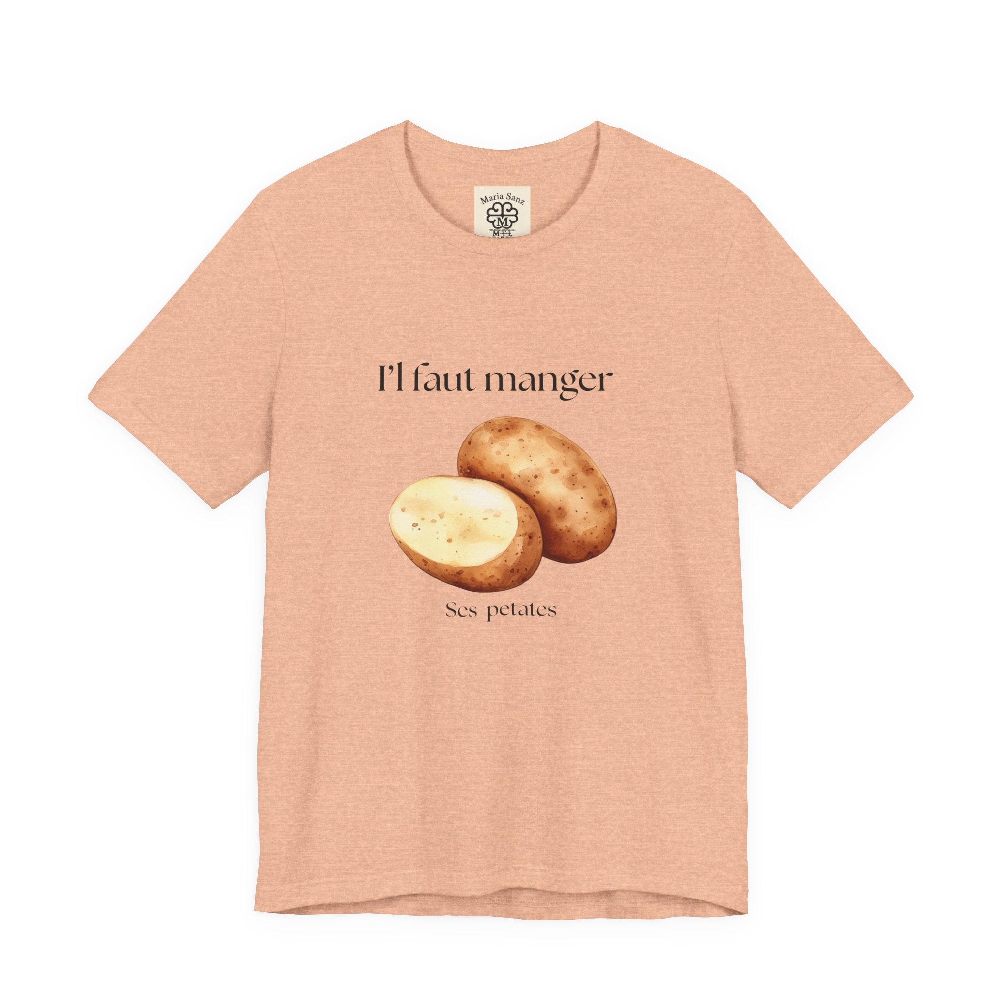 T‑Shirt — "Il faut manger ses petates" Potato Graphic Tee