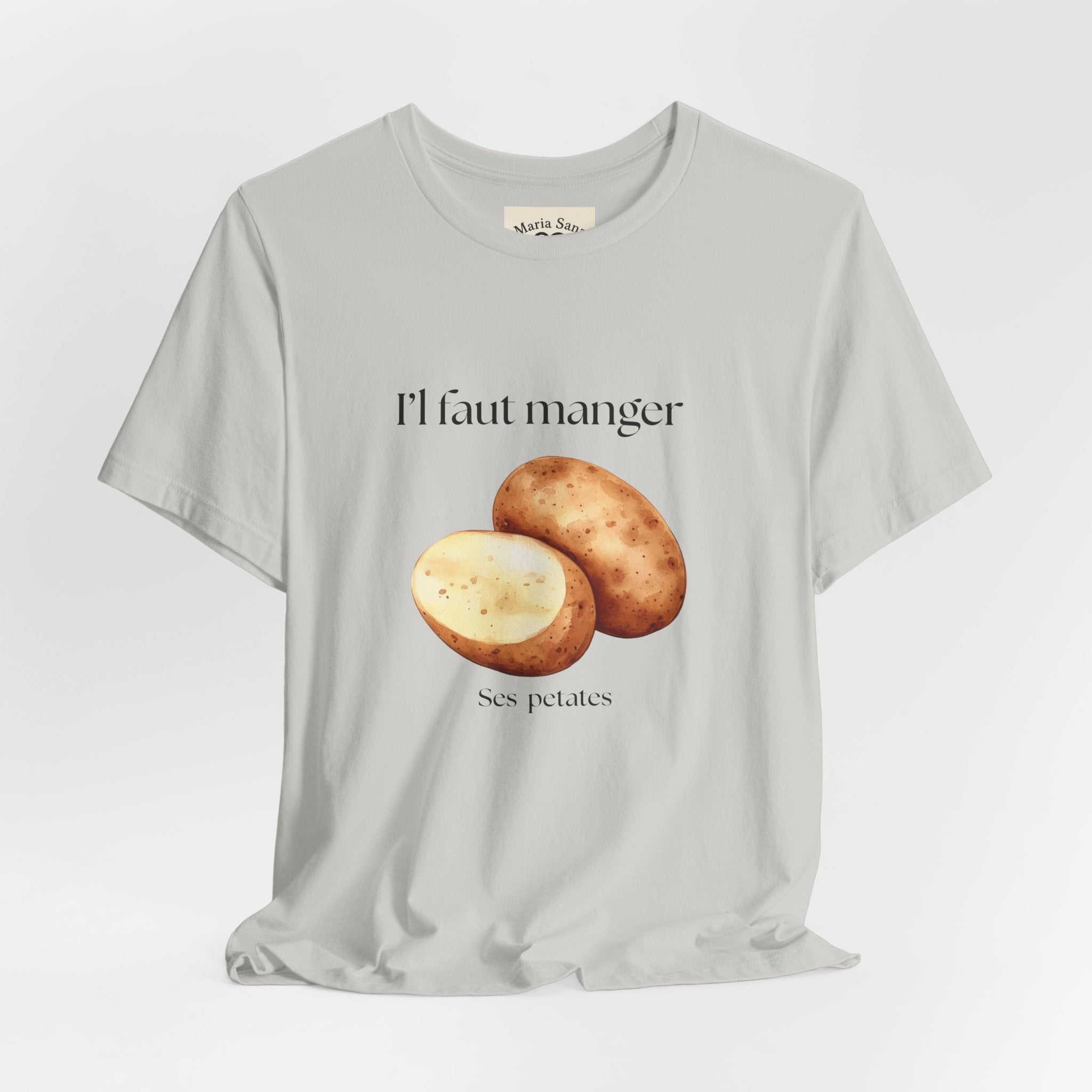 T‑Shirt — "Il faut manger ses petates" Potato Graphic Tee