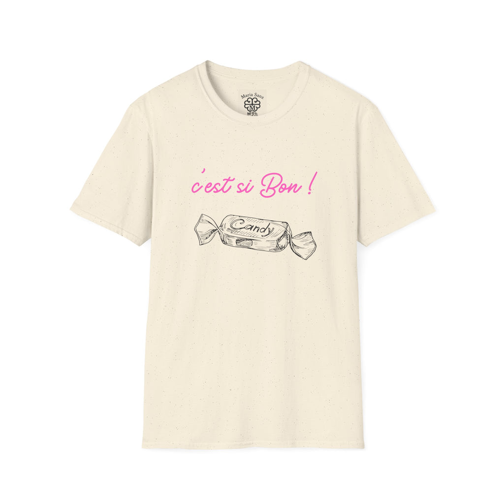 T-Shirt — "C'est si Bon!" Candy Sketch French Graphic Tee