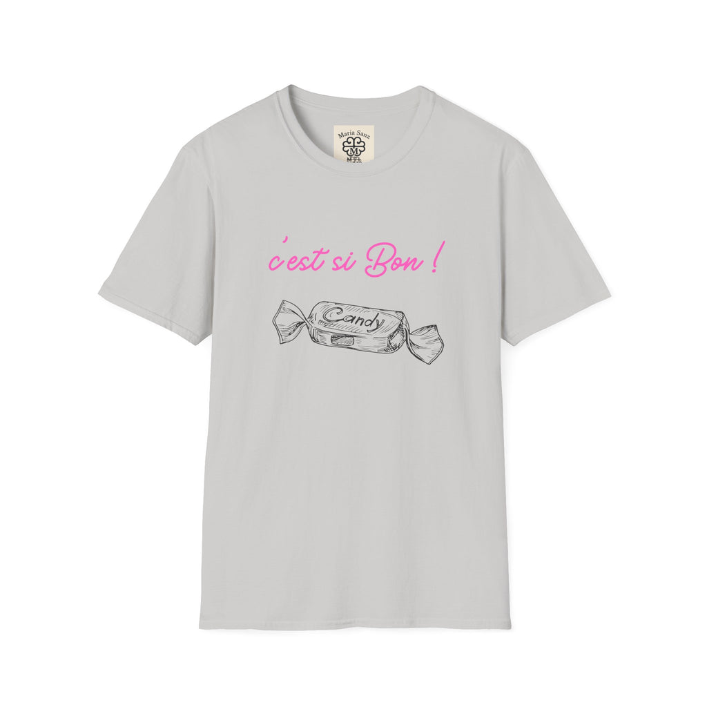 T-Shirt — "C'est si Bon!" Candy Sketch French Graphic Tee
