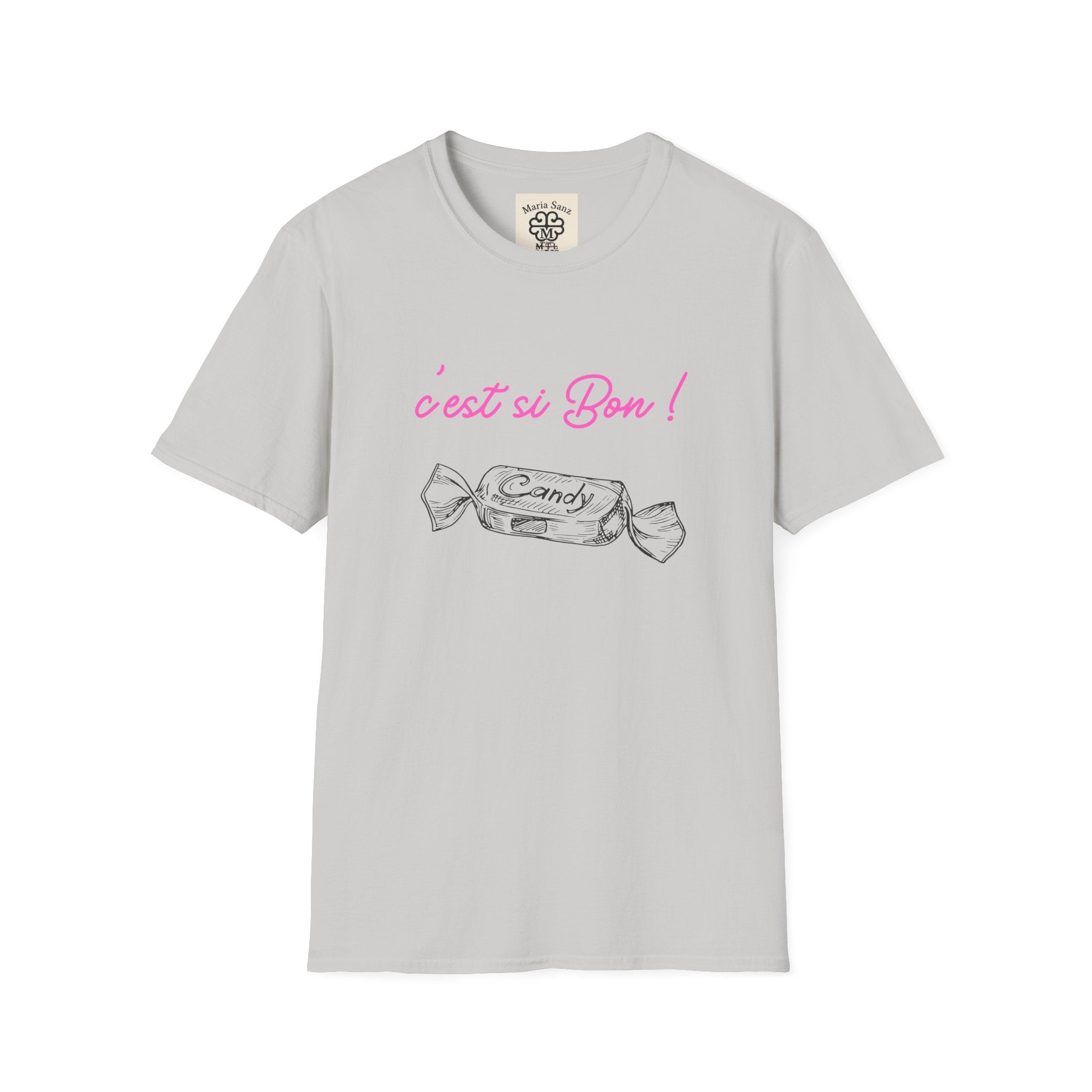 T-Shirt — "C'est si Bon!" Candy Sketch French Graphic Tee