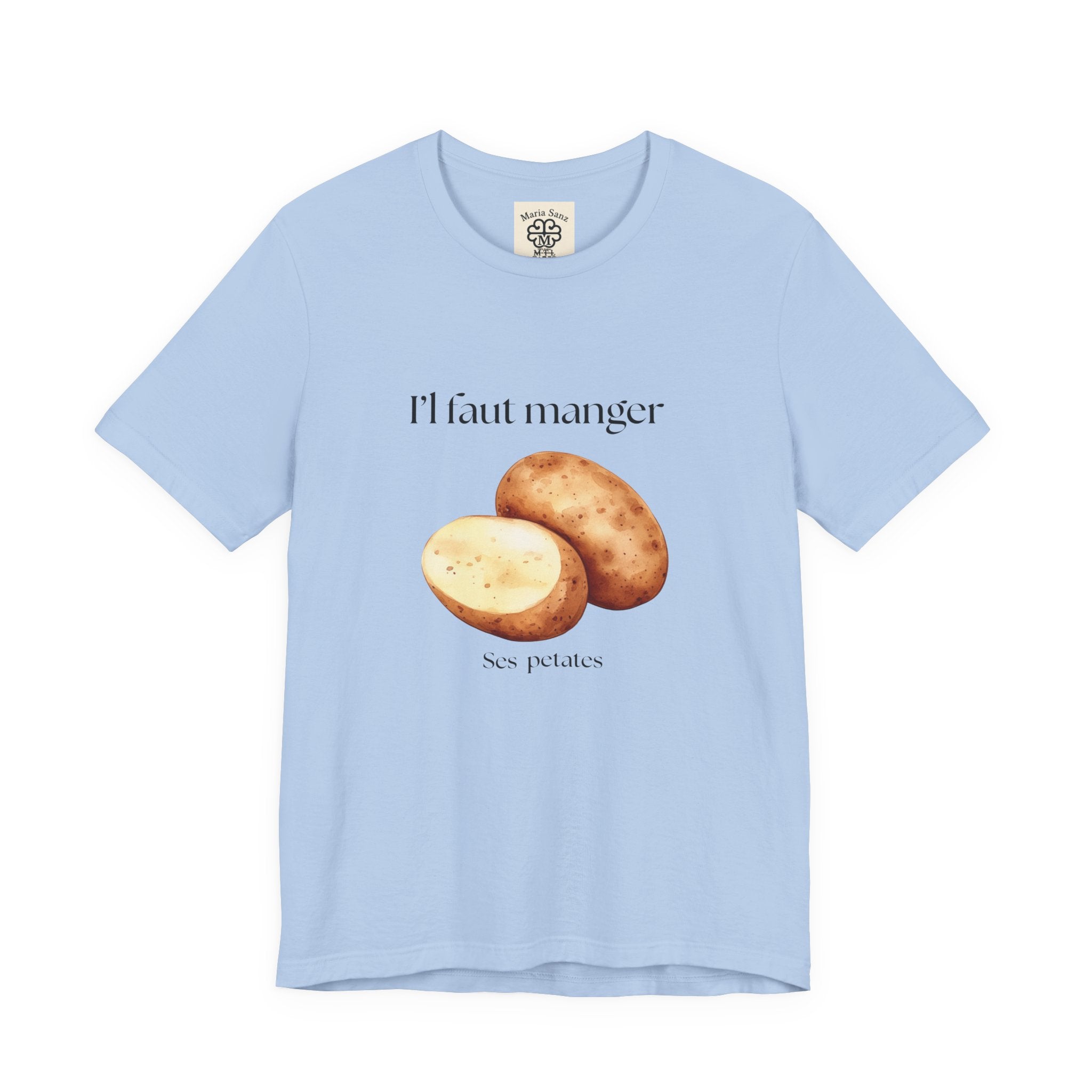 T‑Shirt — "Il faut manger ses petates" Potato Graphic Tee
