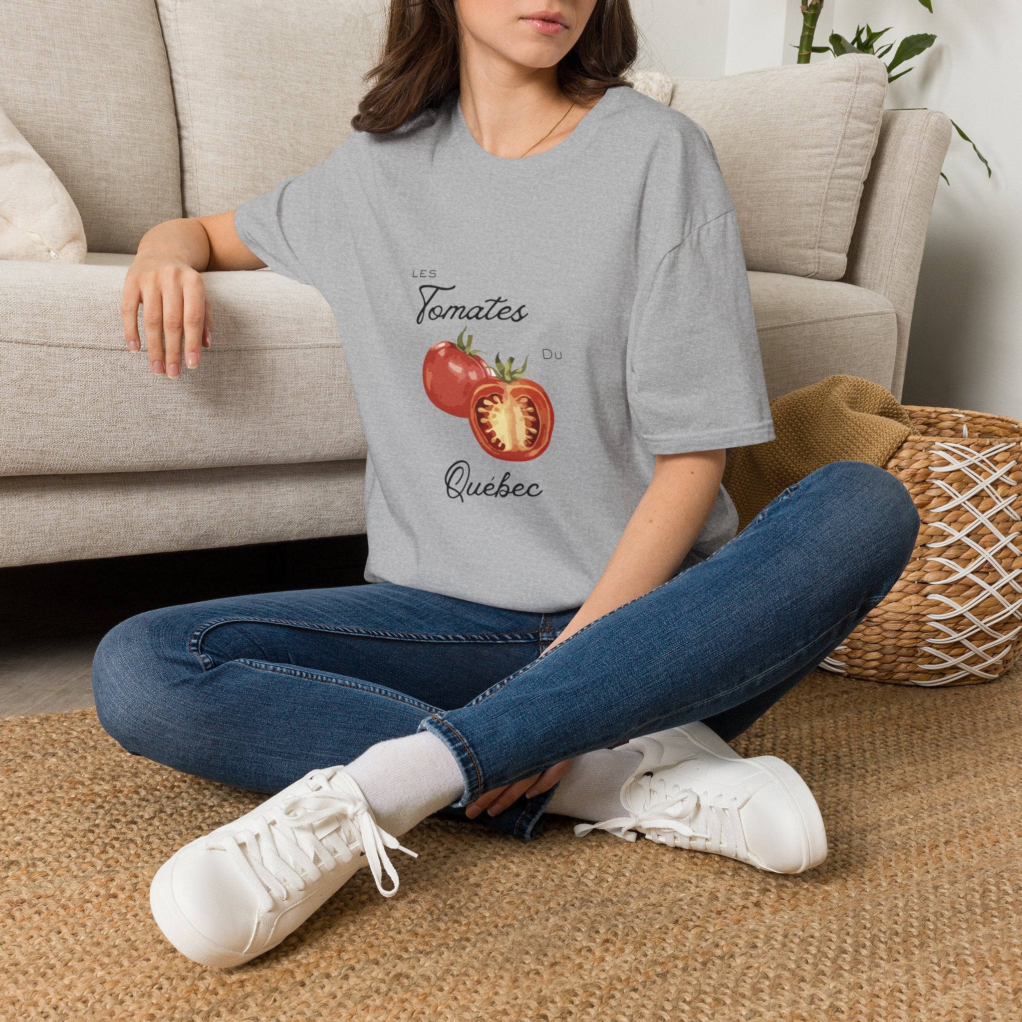 Les Tomates Du Québec Vintage Tomato Graphic Tee