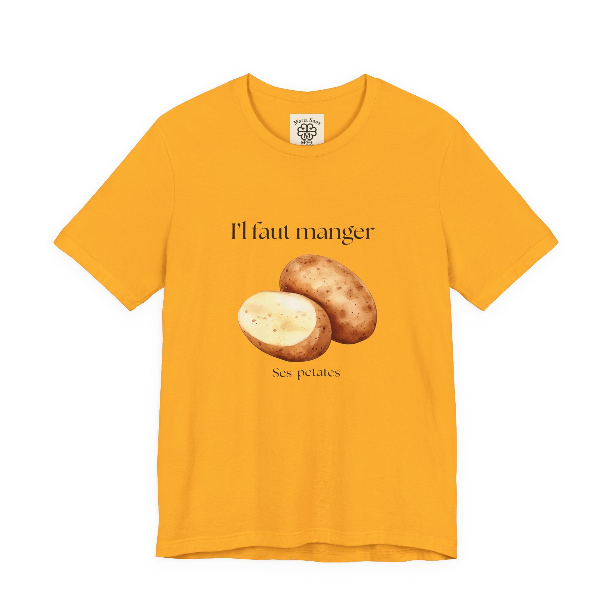 T‑Shirt — "Il faut manger ses petates" Potato Graphic Tee