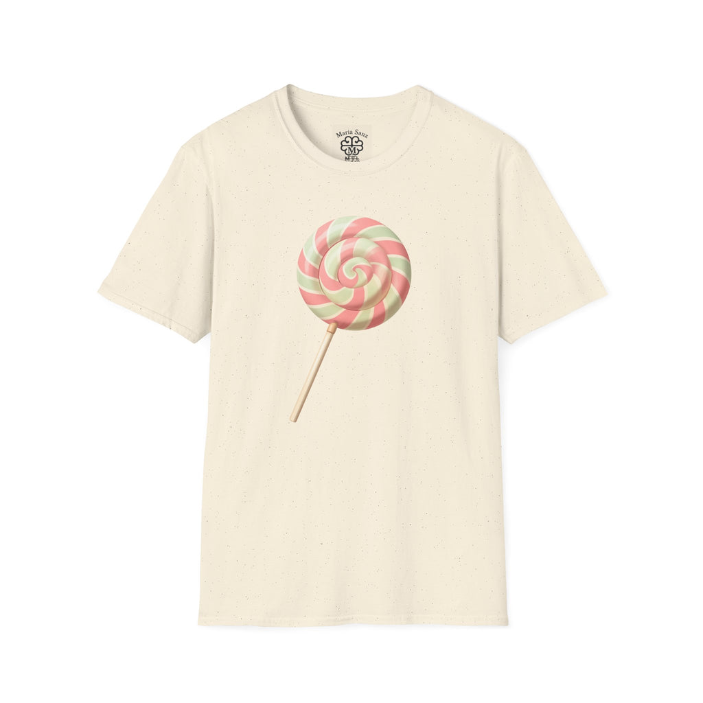 Lollipop Graphic T-Shirt — Pastel Swirl Candy Tee