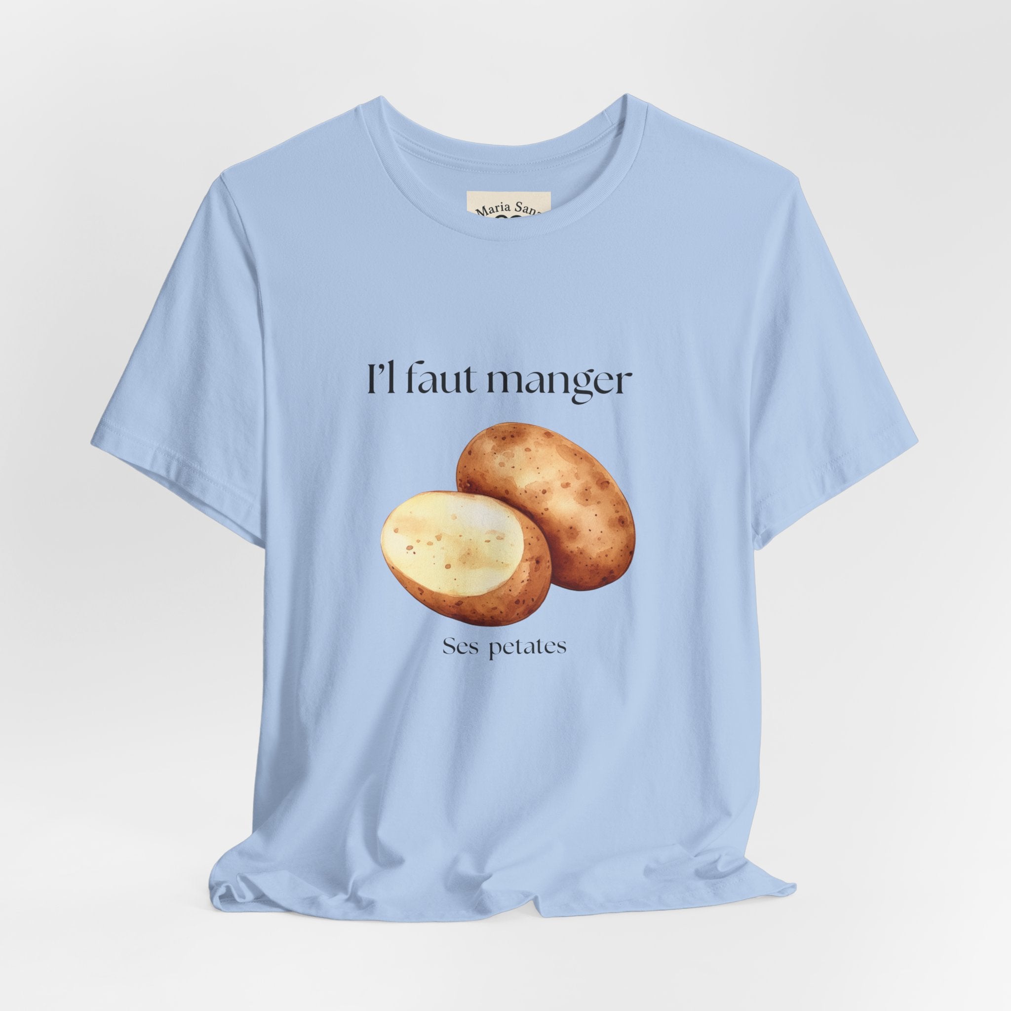 T‑Shirt — "Il faut manger ses petates" Potato Graphic Tee