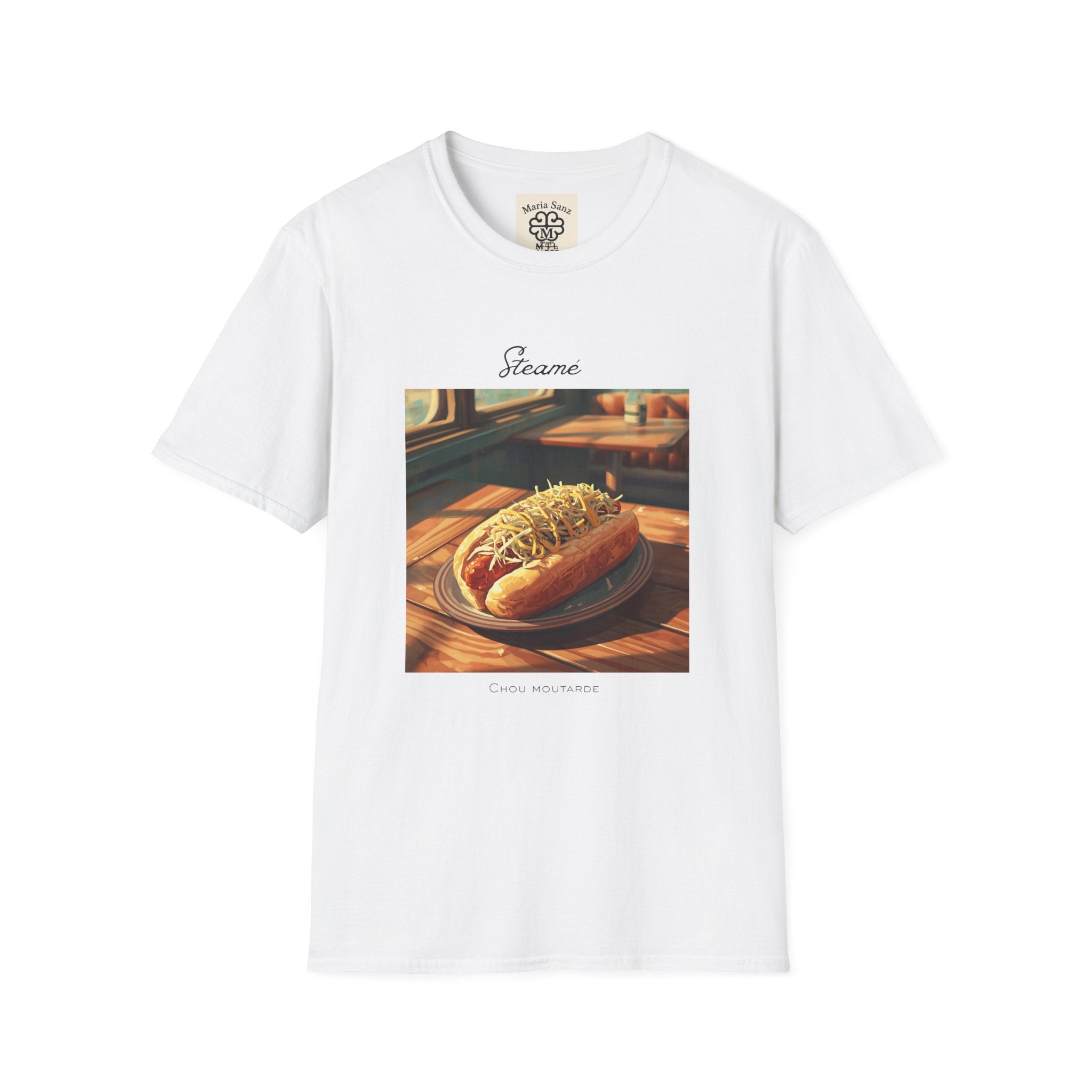 T-Shirt — "Steame" Nostalgic Diner Hot Dog Graphic Tee