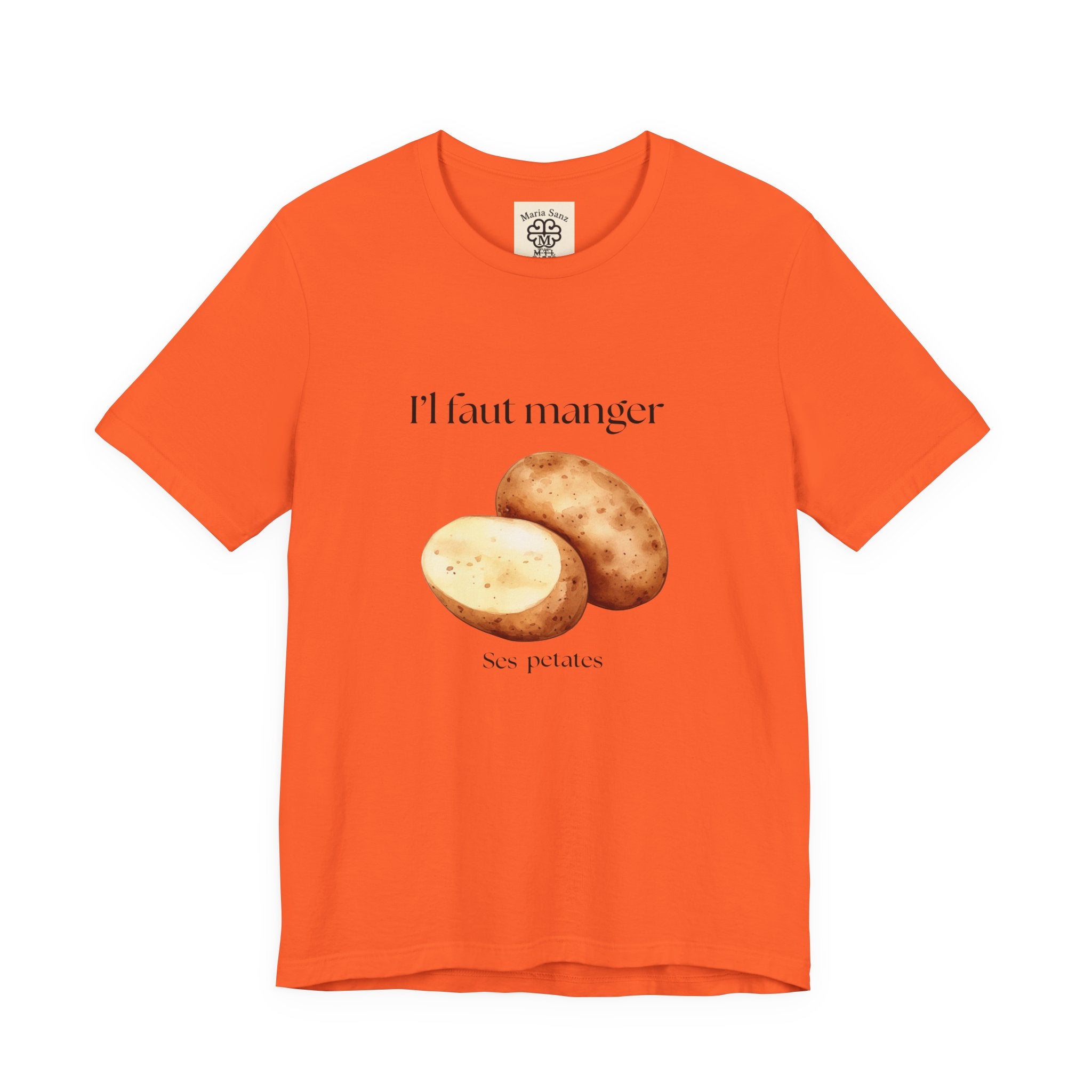 T‑Shirt — "Il faut manger ses petates" Potato Graphic Tee