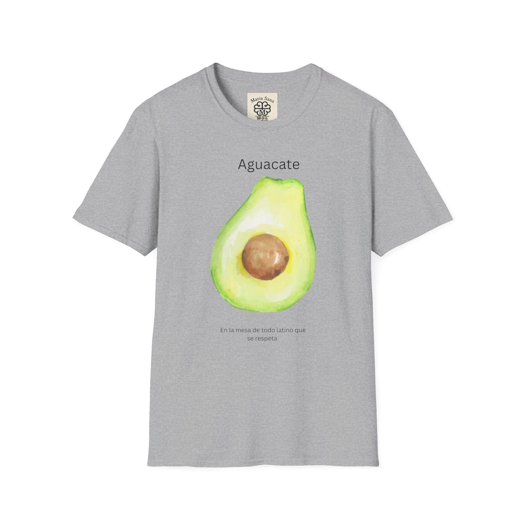 Avocado Watercolor T-Shirt – "Aguacate" Spanish Kitchen Tee