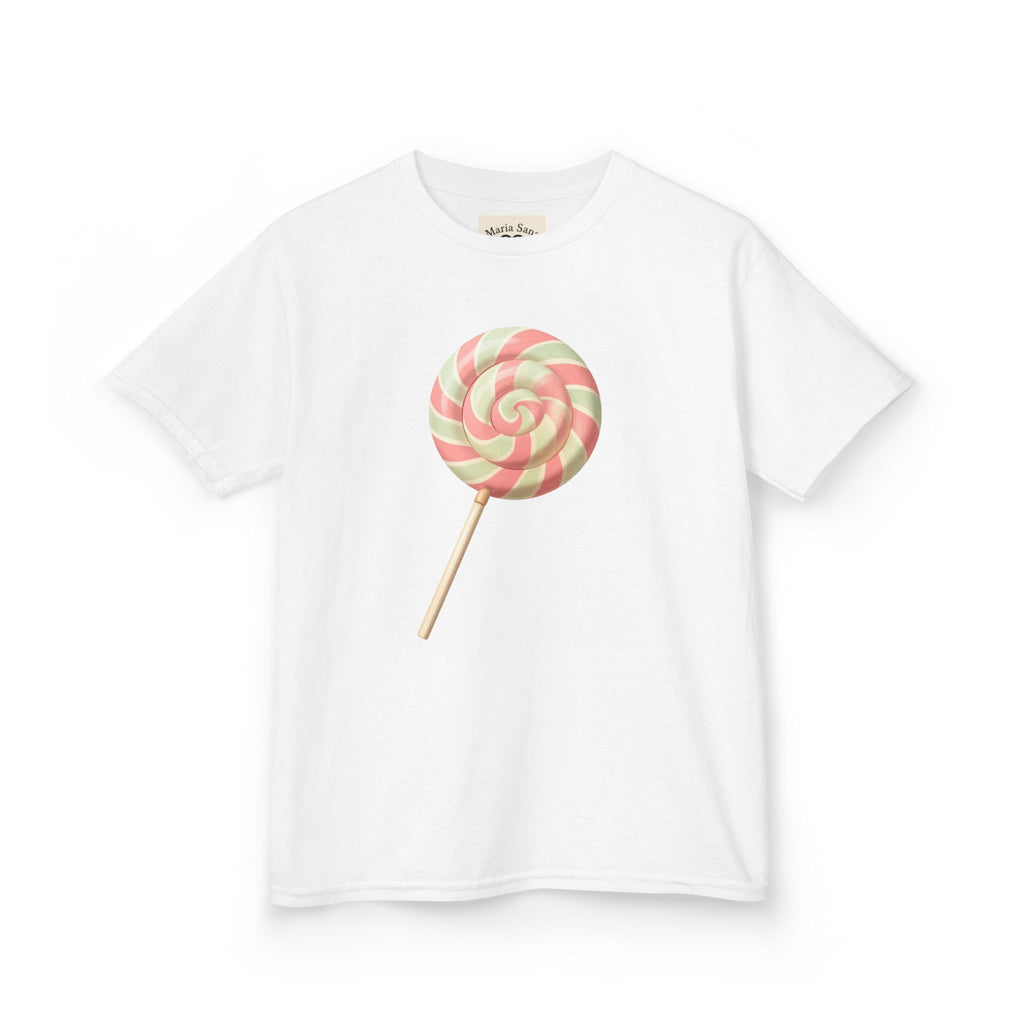 Lollipop-Kids T-Shirt — Pastel Swirl Lollipop Graphic