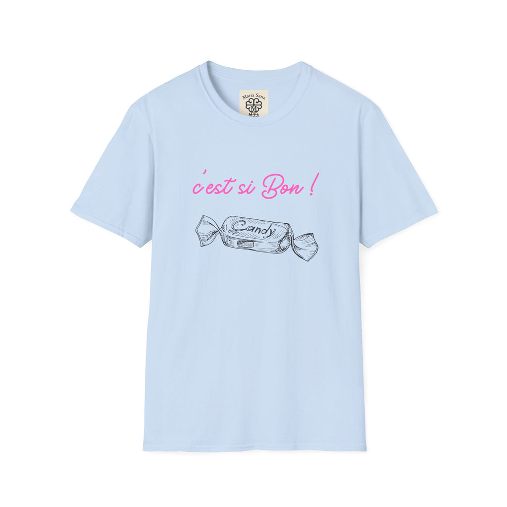 T-Shirt — "C'est si Bon!" Candy Sketch French Graphic Tee