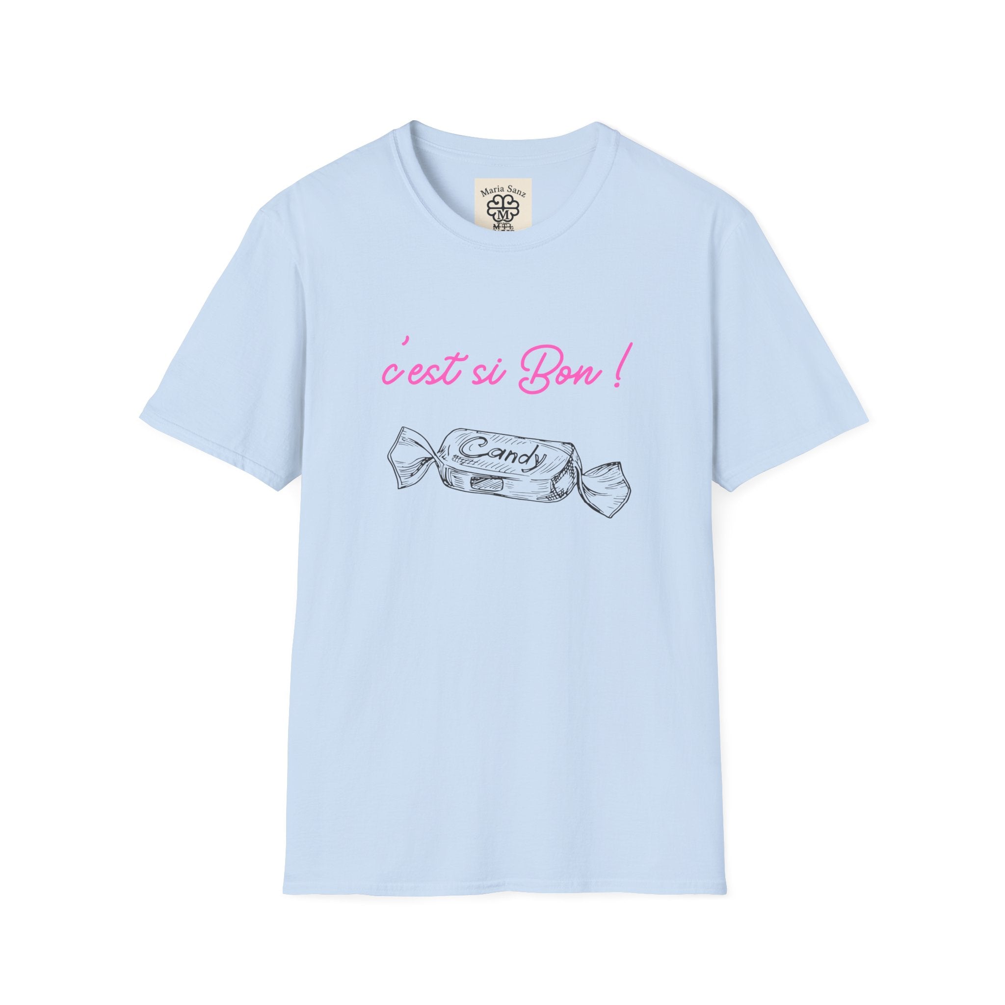 T-Shirt — "C'est si Bon!" Candy Sketch French Graphic Tee