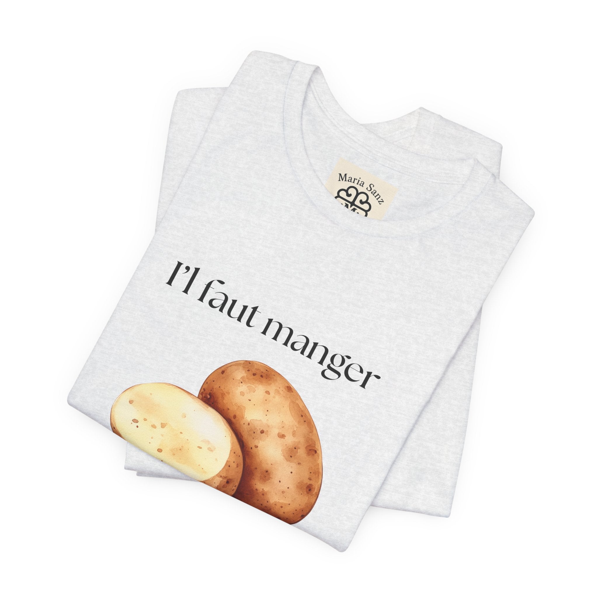 T‑Shirt — "Il faut manger ses petates" Potato Graphic Tee