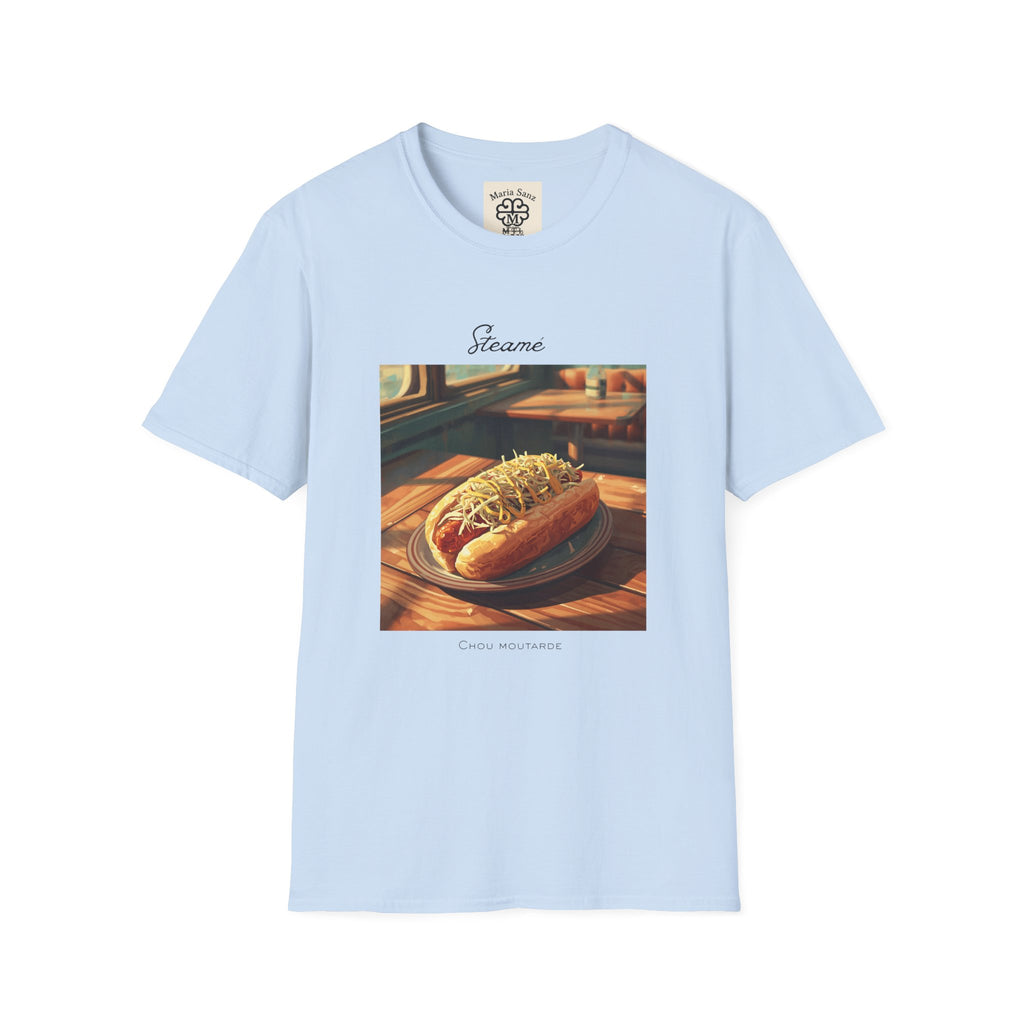 T-Shirt — "Steame" Nostalgic Diner Hot Dog Graphic Tee
