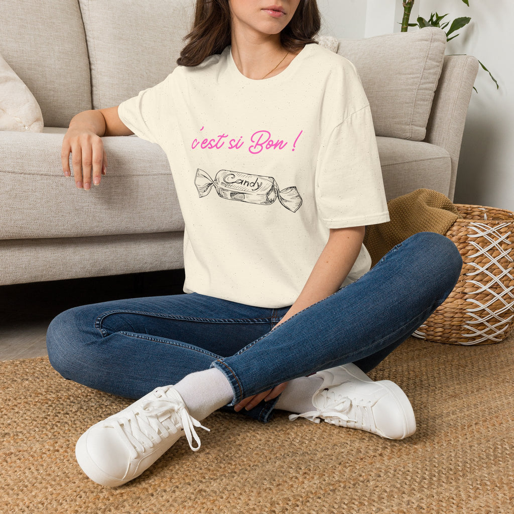 T-Shirt — "C'est si Bon!" Candy Sketch French Graphic Tee