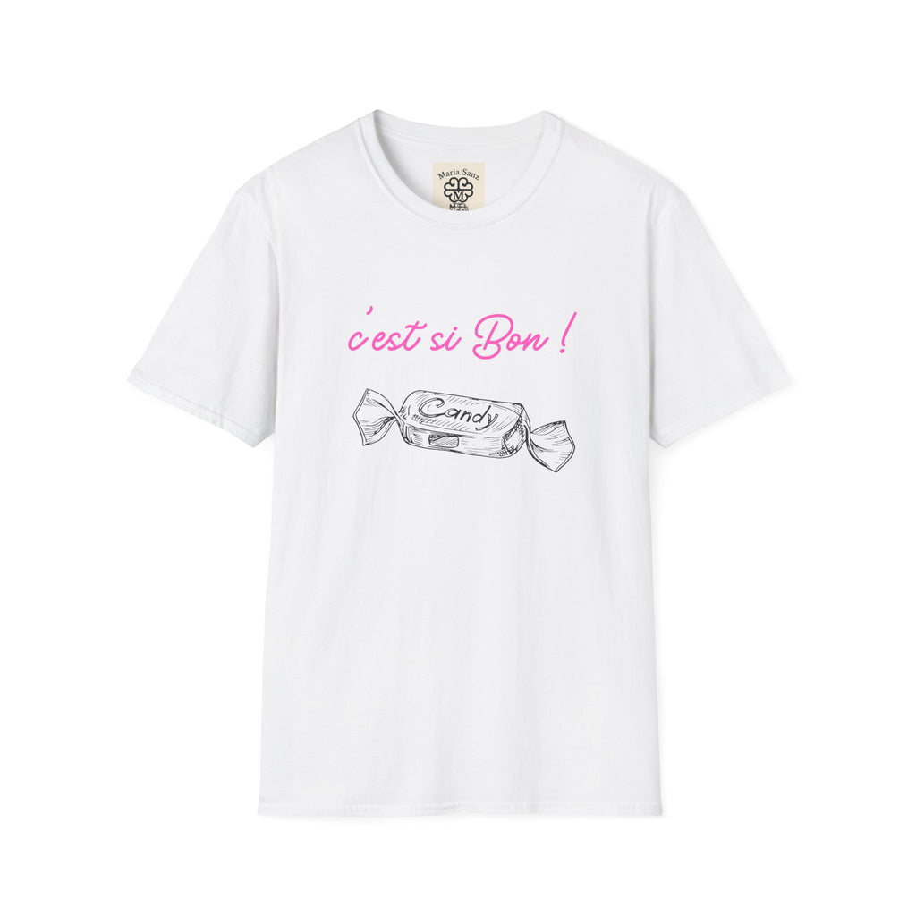T-Shirt — "C'est si Bon!" Candy Sketch French Graphic Tee