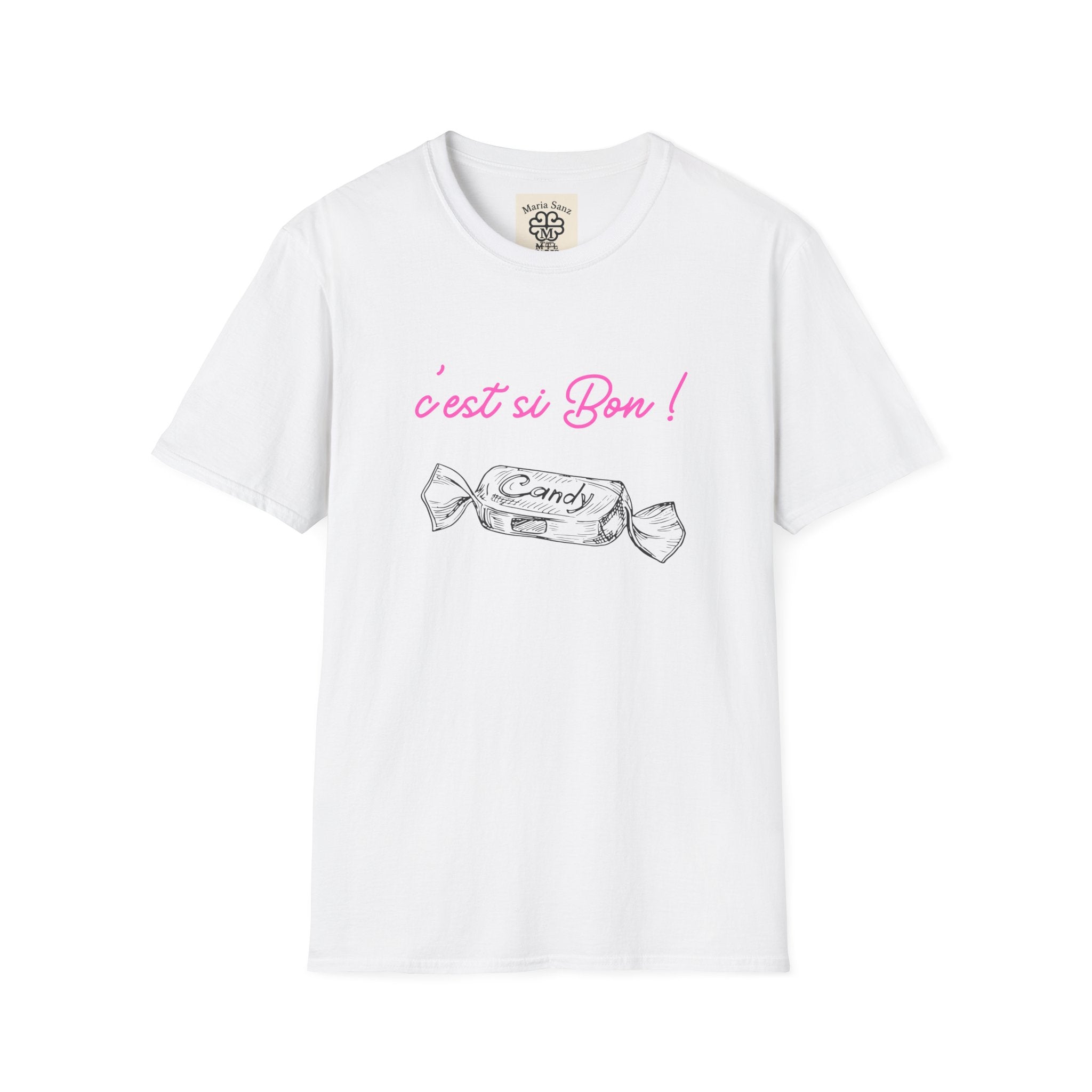 T-Shirt — "C'est si Bon!" Candy Sketch French Graphic Tee