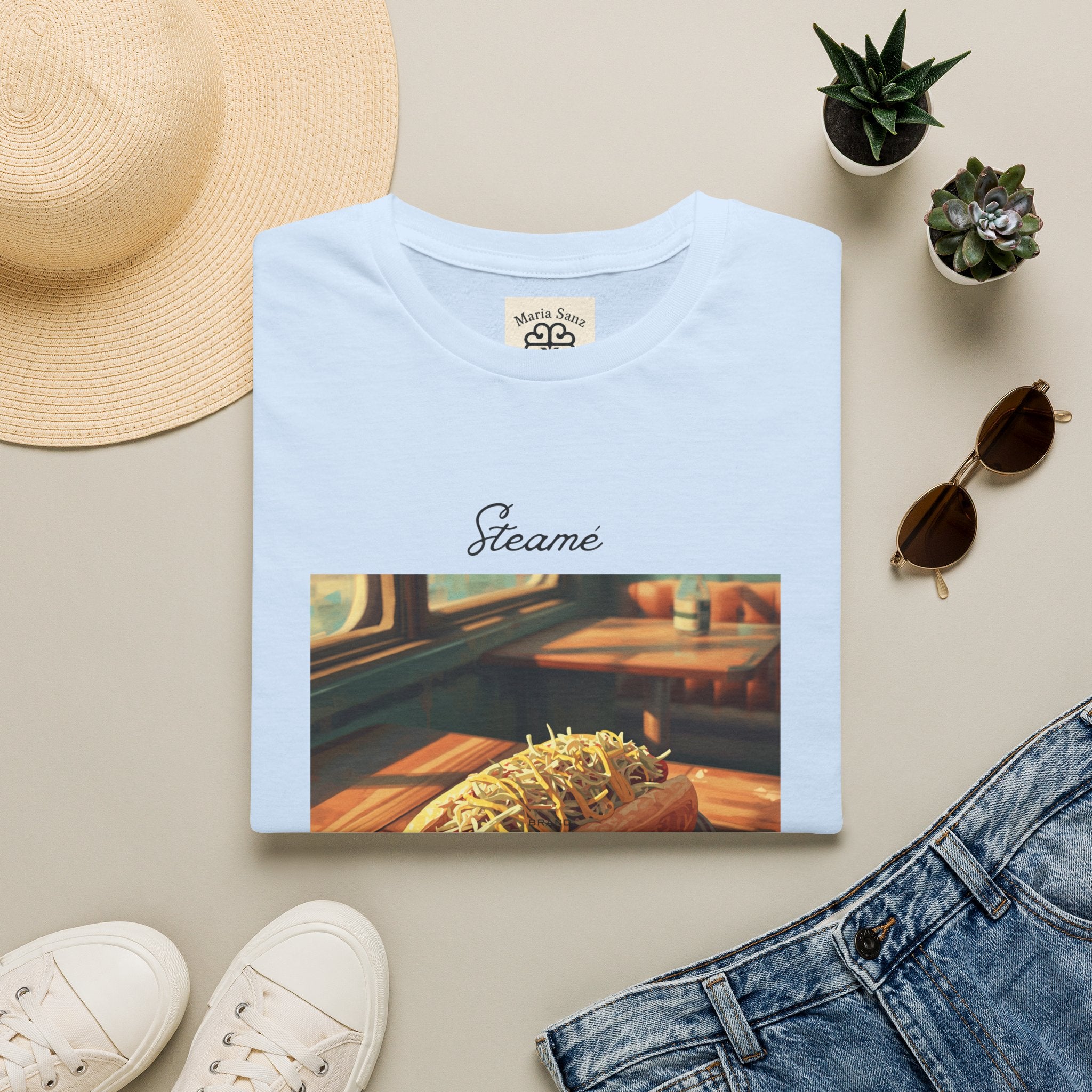 T-Shirt — "Steame" Nostalgic Diner Hot Dog Graphic Tee