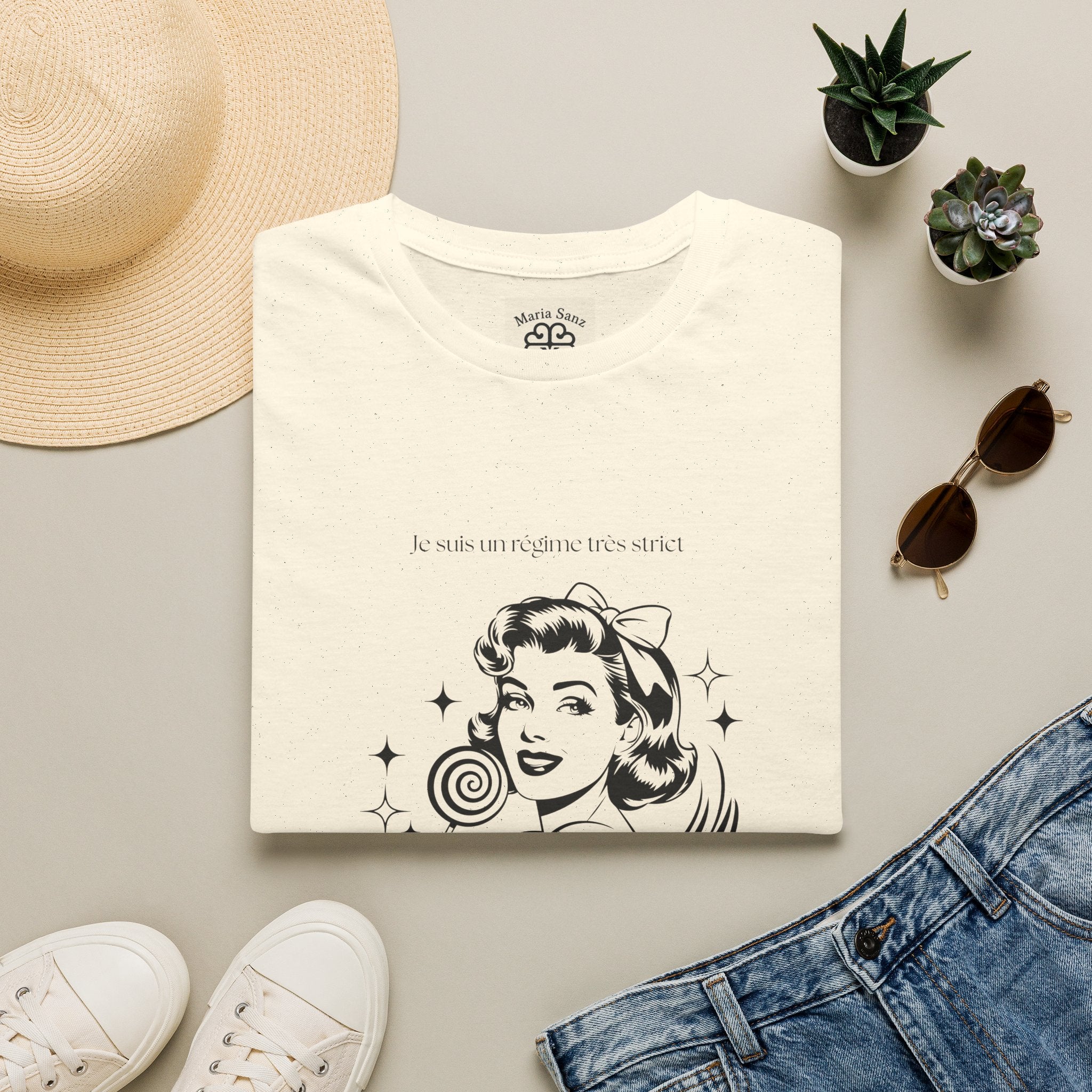 Retro Woman Graphic T-Shirt — "She Wants To Be Famous" Vintage Pop Art Tee