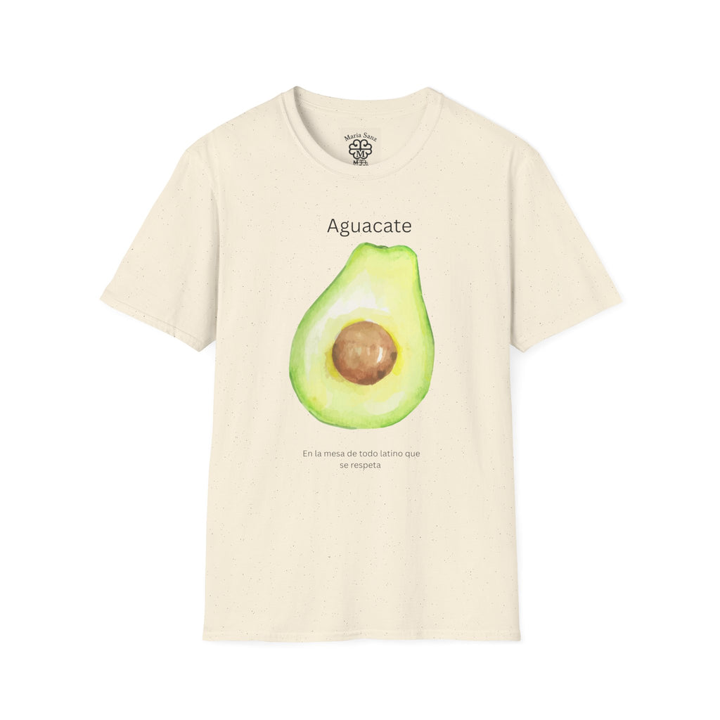 Avocado Watercolor T-Shirt – "Aguacate" Spanish Kitchen Tee