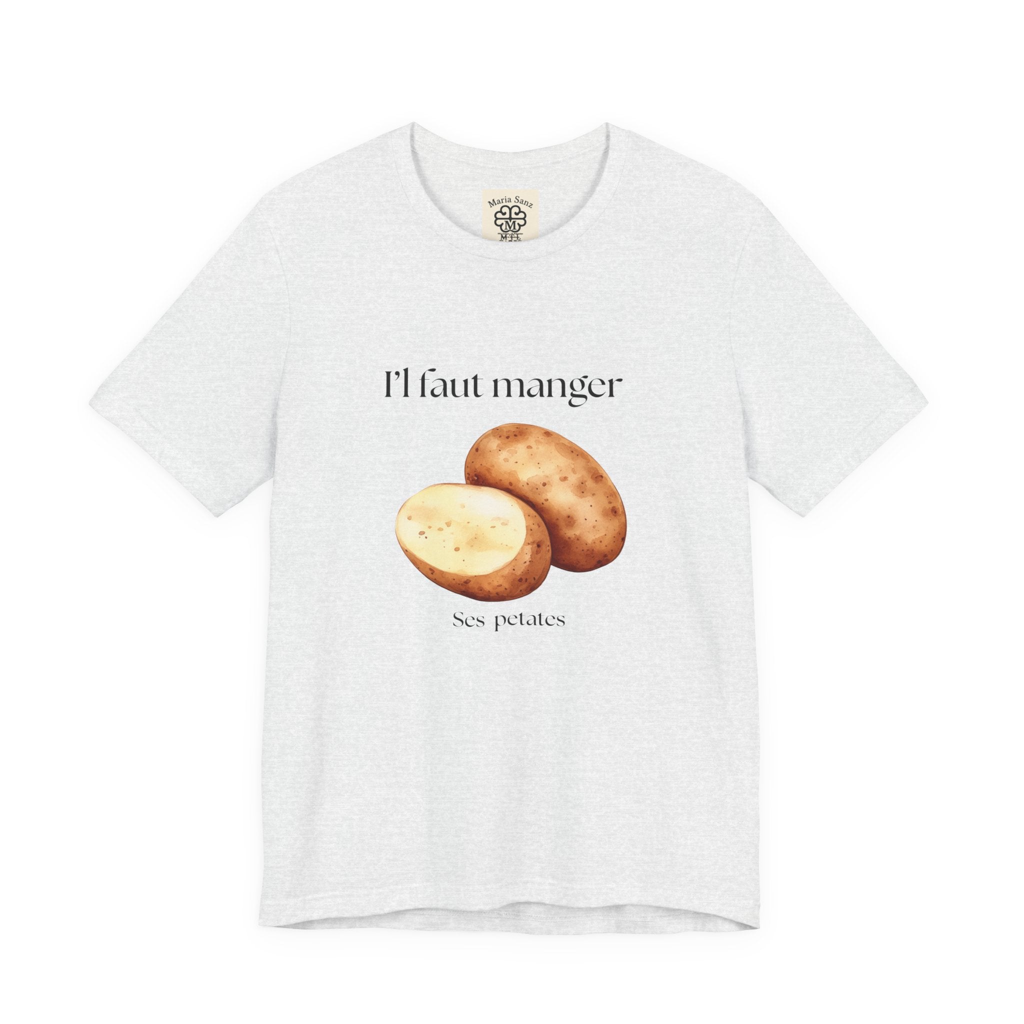 T‑Shirt — "Il faut manger ses petates" Potato Graphic Tee