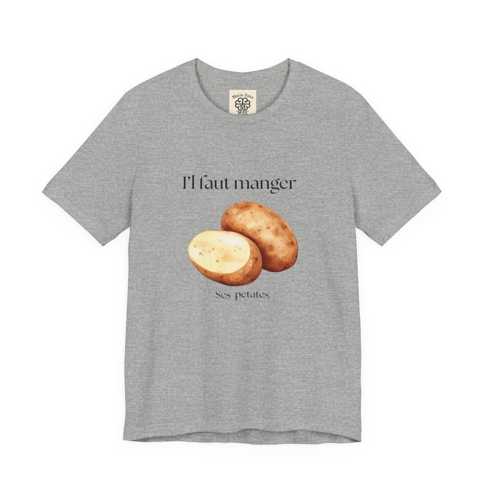 T‑Shirt — "Il faut manger ses petates" Potato Graphic Tee