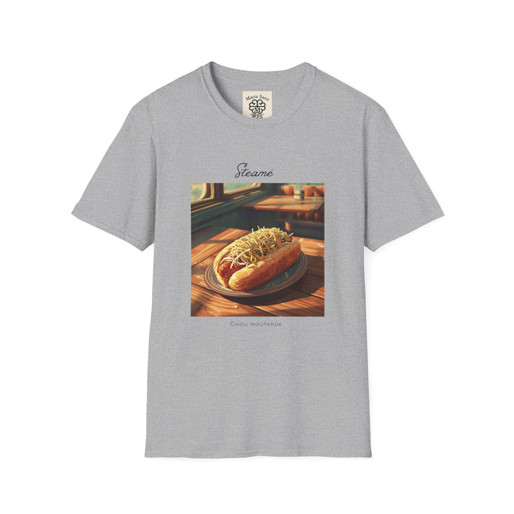 T-Shirt — "Steame" Nostalgic Diner Hot Dog Graphic Tee