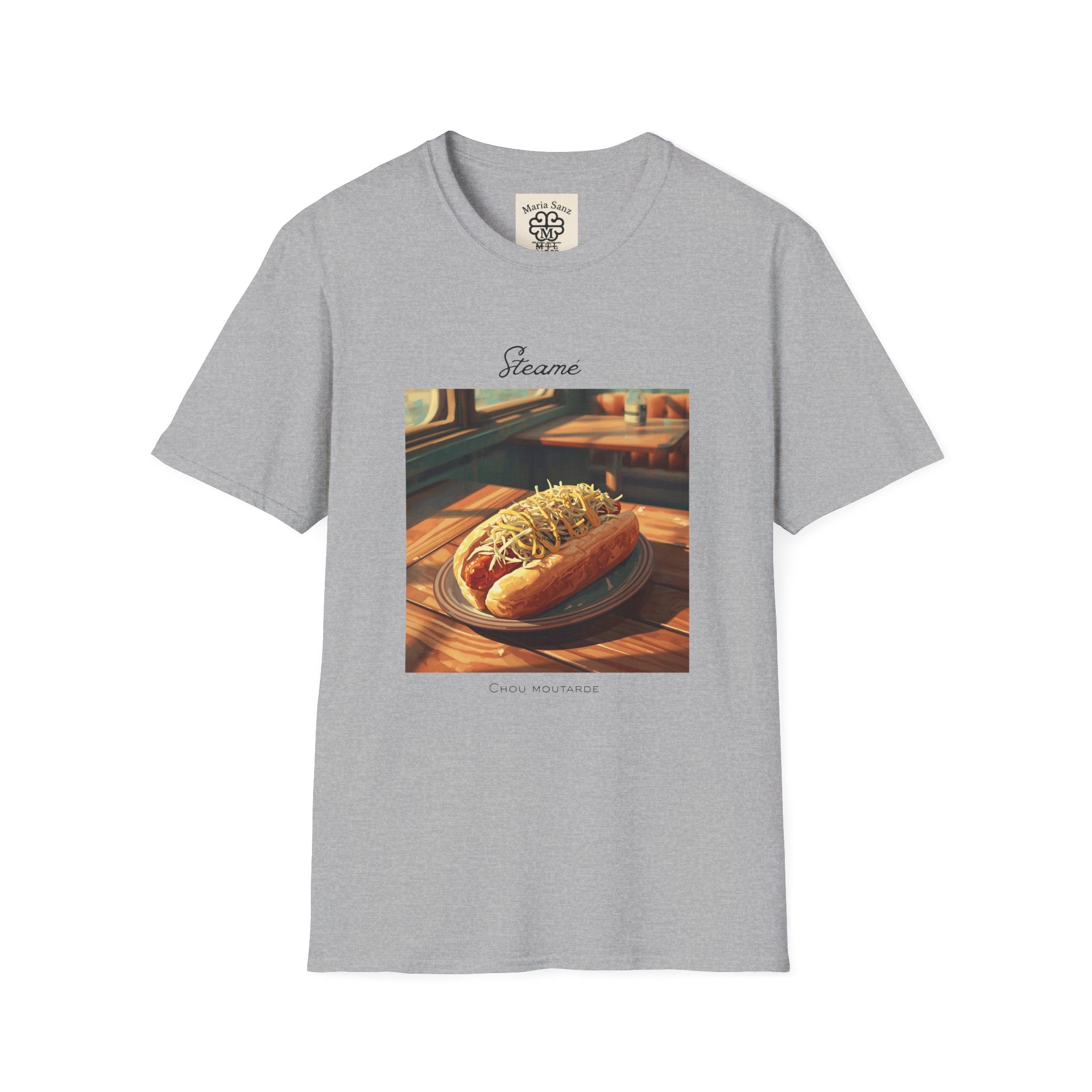 T-Shirt — "Steame" Nostalgic Diner Hot Dog Graphic Tee
