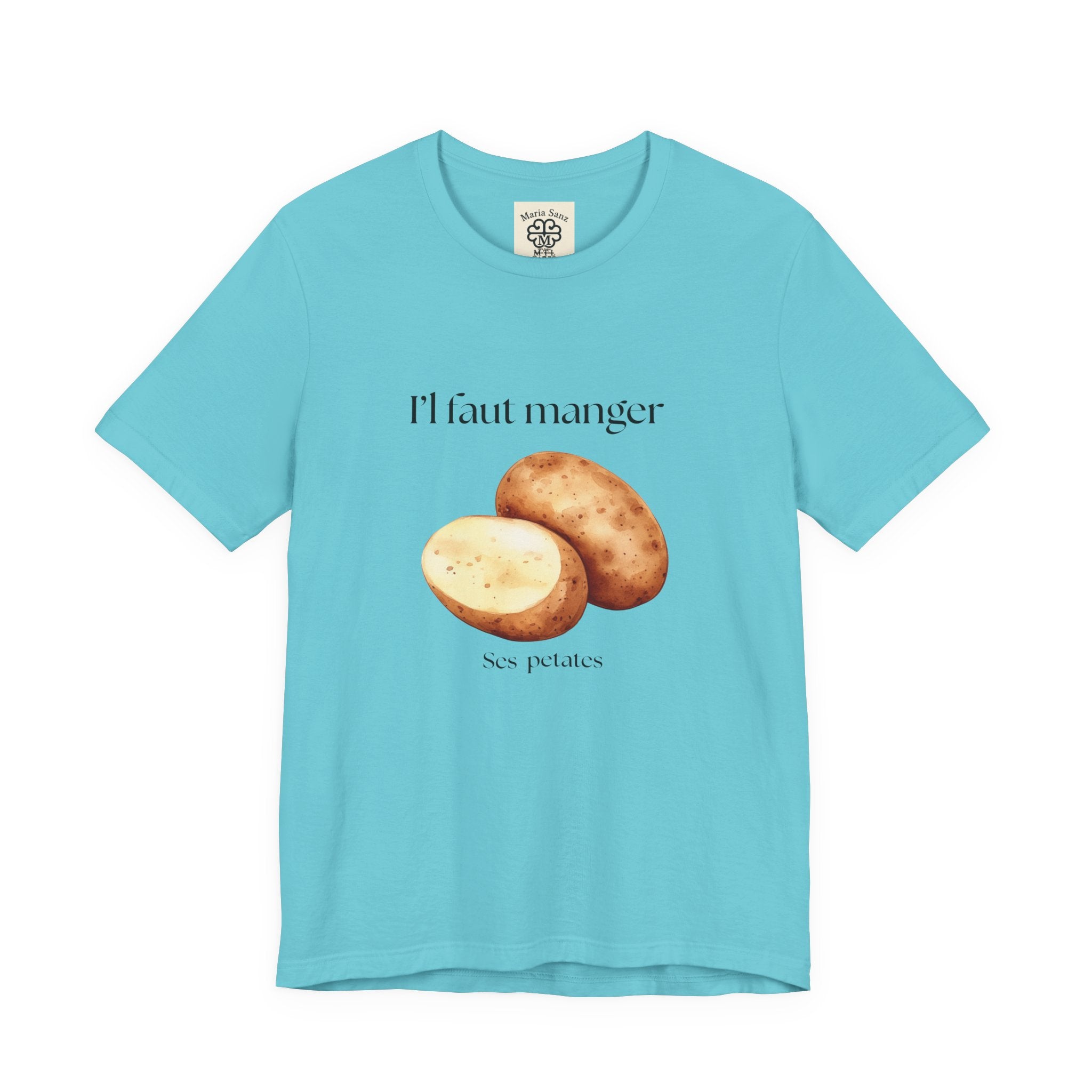 T‑Shirt — "Il faut manger ses petates" Potato Graphic Tee