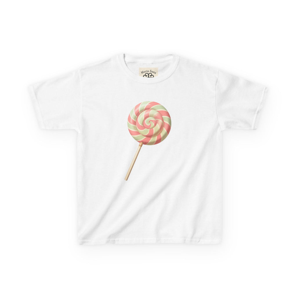 Lollipop-Kids T-Shirt — Pastel Swirl Lollipop Graphic