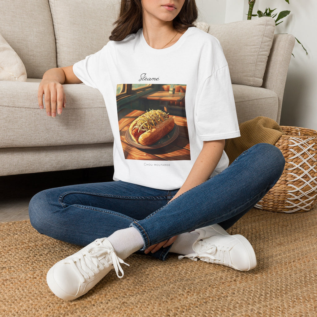 T-Shirt — "Steame" Nostalgic Diner Hot Dog Graphic Tee