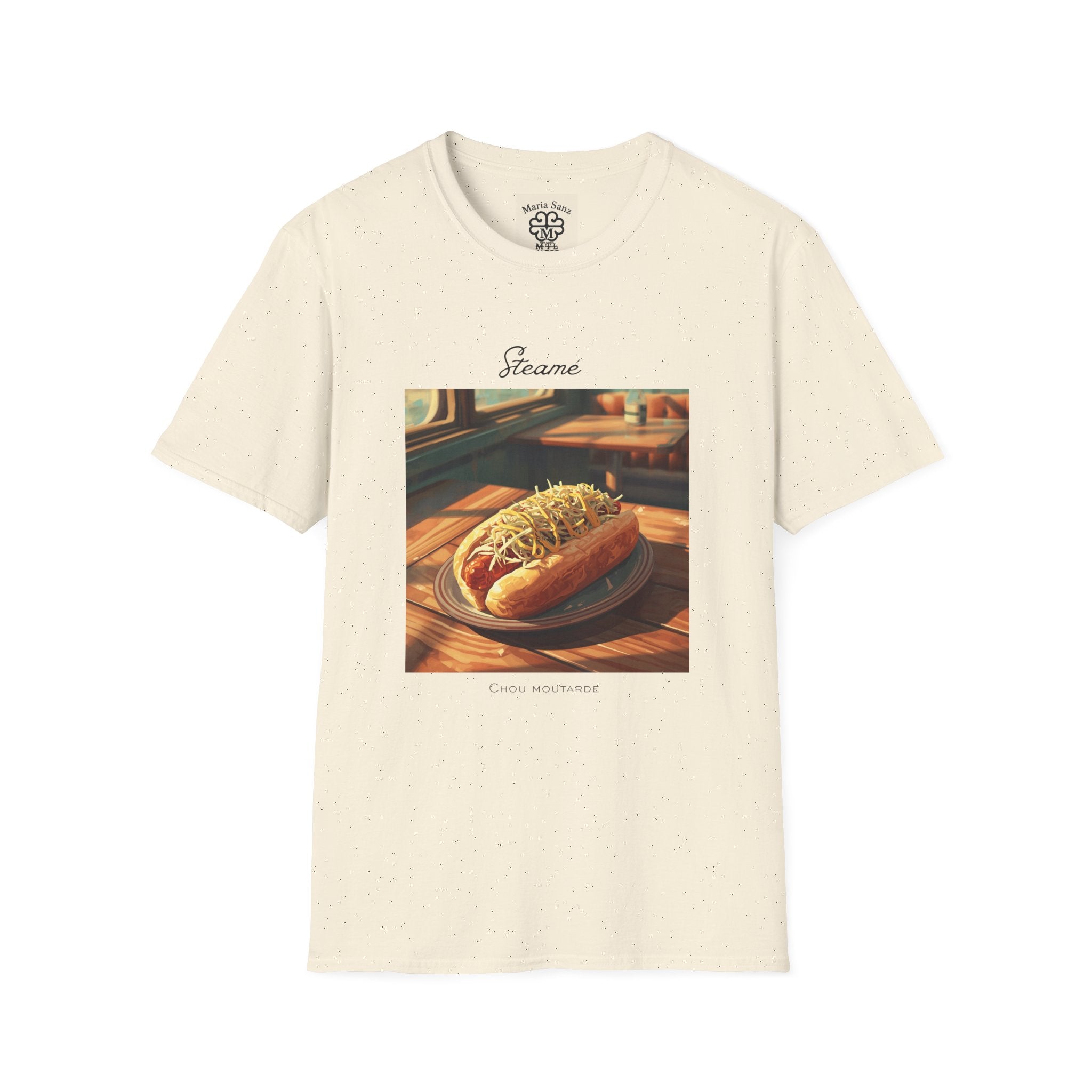 T-Shirt — "Steame" Nostalgic Diner Hot Dog Graphic Tee