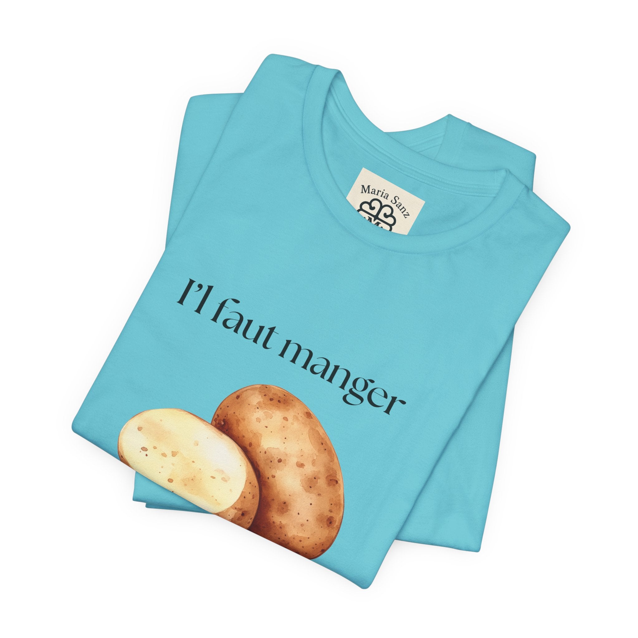 T‑Shirt — "Il faut manger ses petates" Potato Graphic Tee