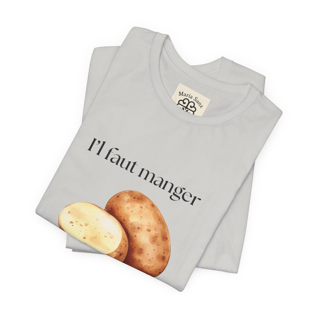 T‑Shirt — "Il faut manger ses petates" Potato Graphic Tee