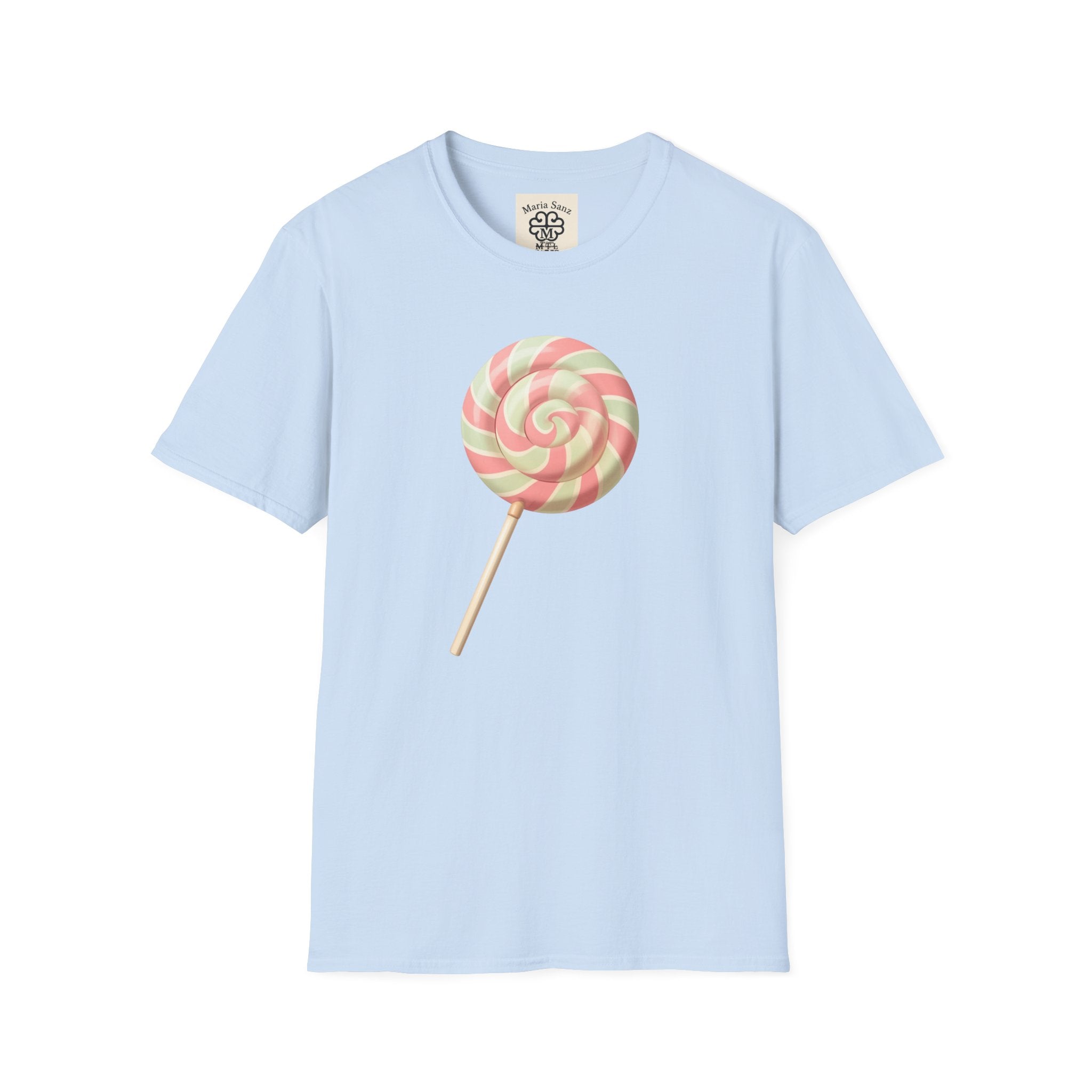Lollipop Graphic T-Shirt — Pastel Swirl Candy Tee