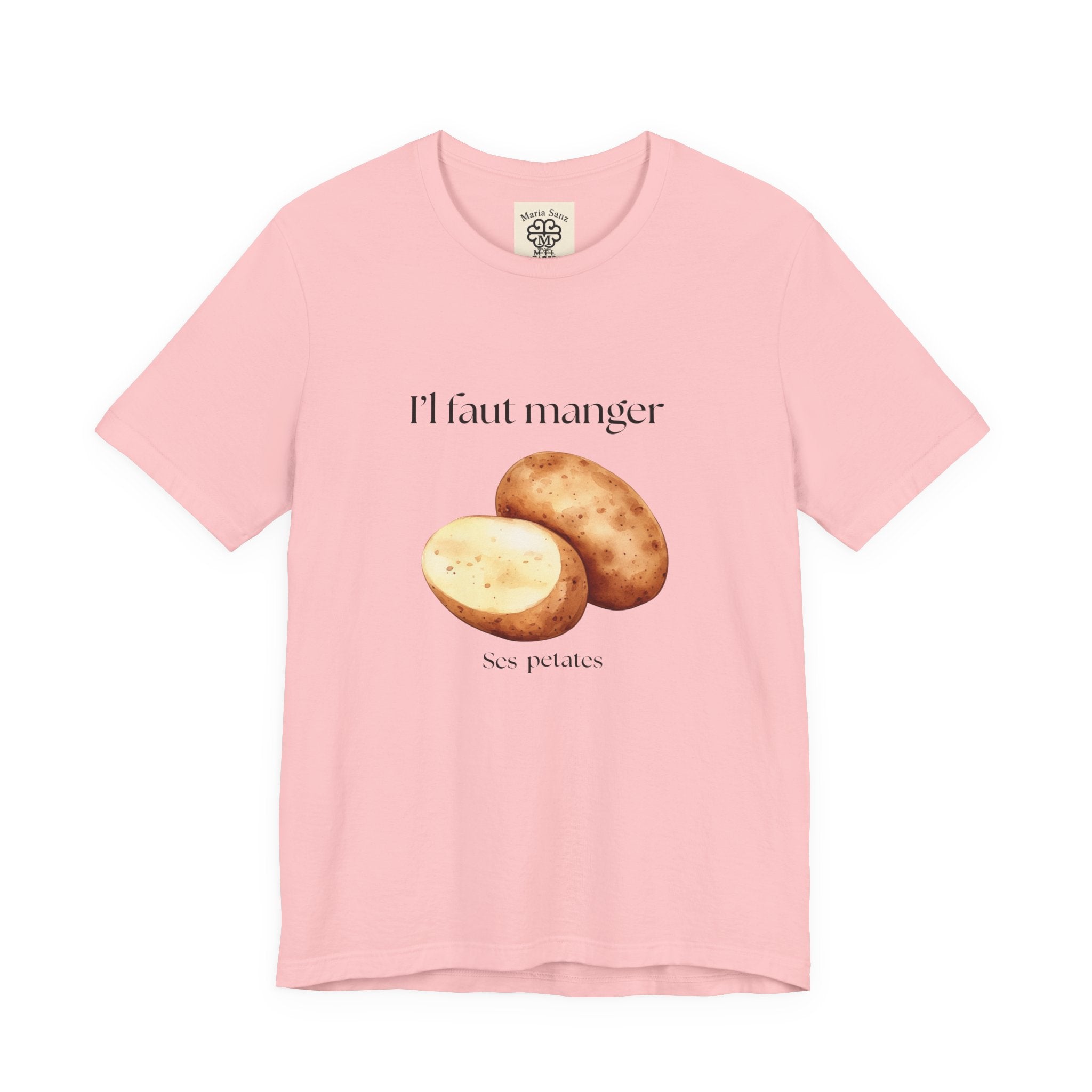 T‑Shirt — "Il faut manger ses petates" Potato Graphic Tee