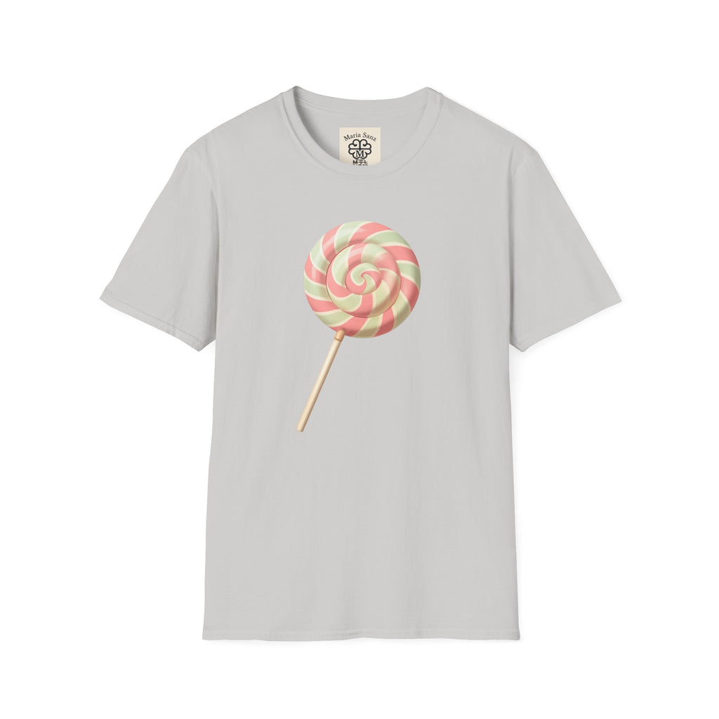 Lollipop Graphic T-Shirt — Pastel Swirl Candy Tee