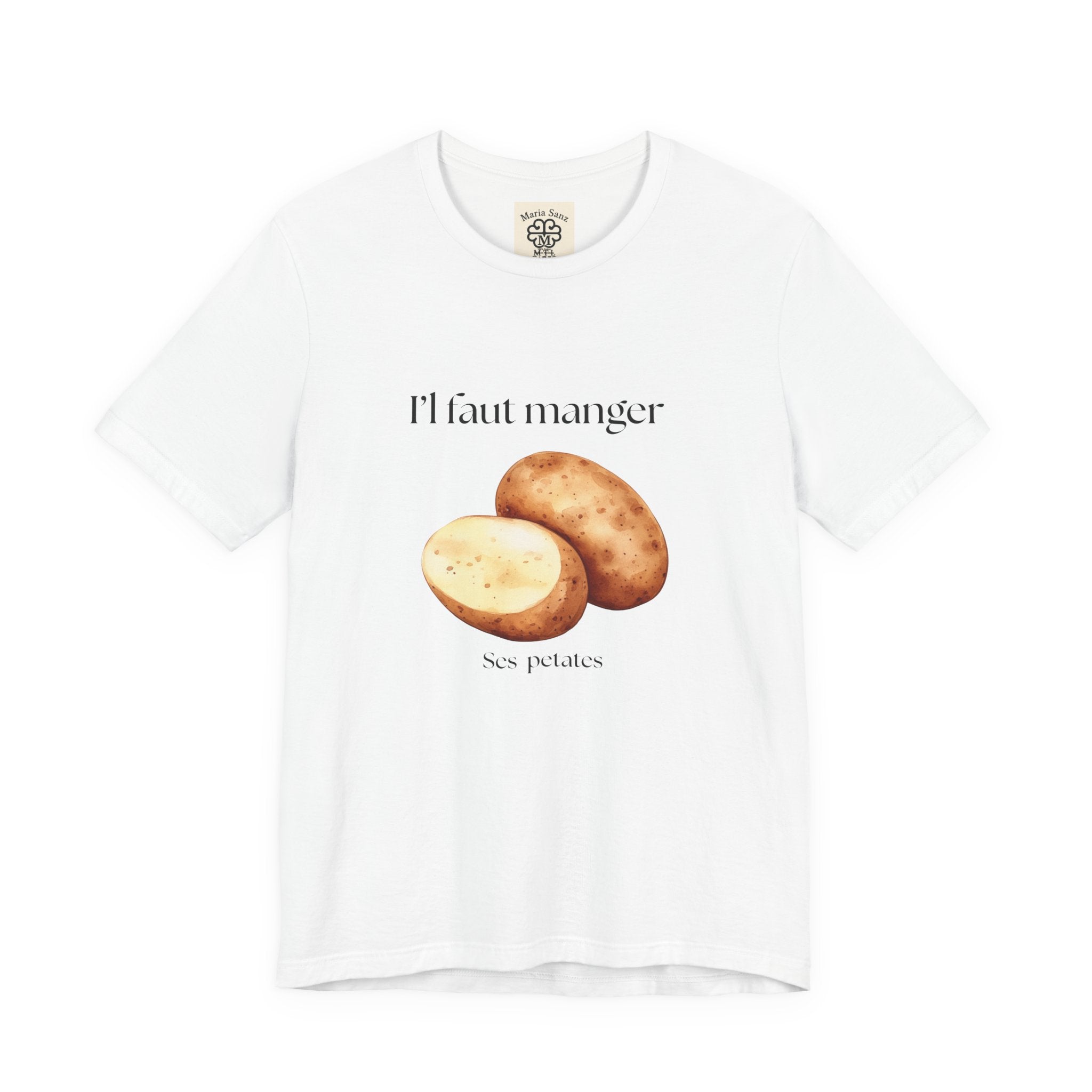 T‑Shirt — "Il faut manger ses petates" Potato Graphic Tee