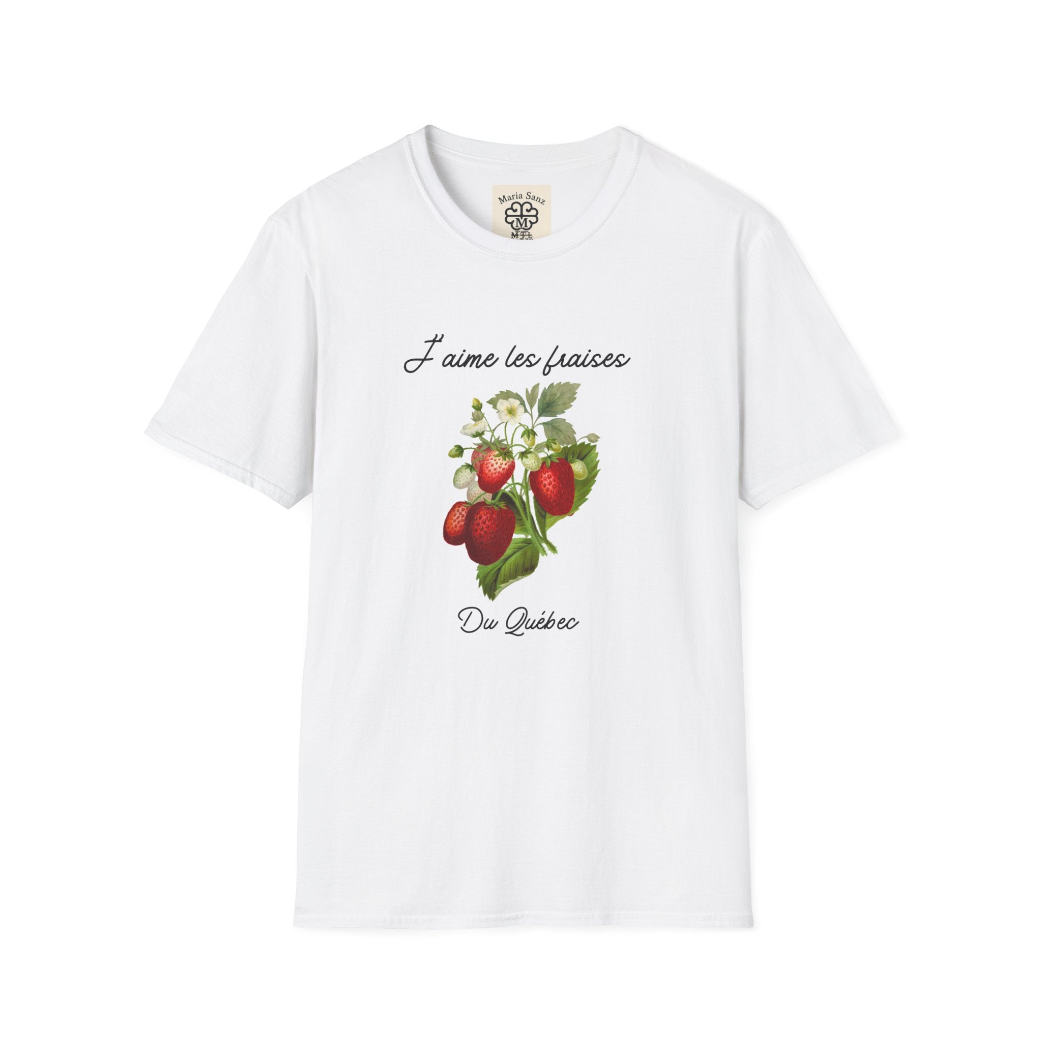 "J'aime les fraises" Strawberry Graphic Tee