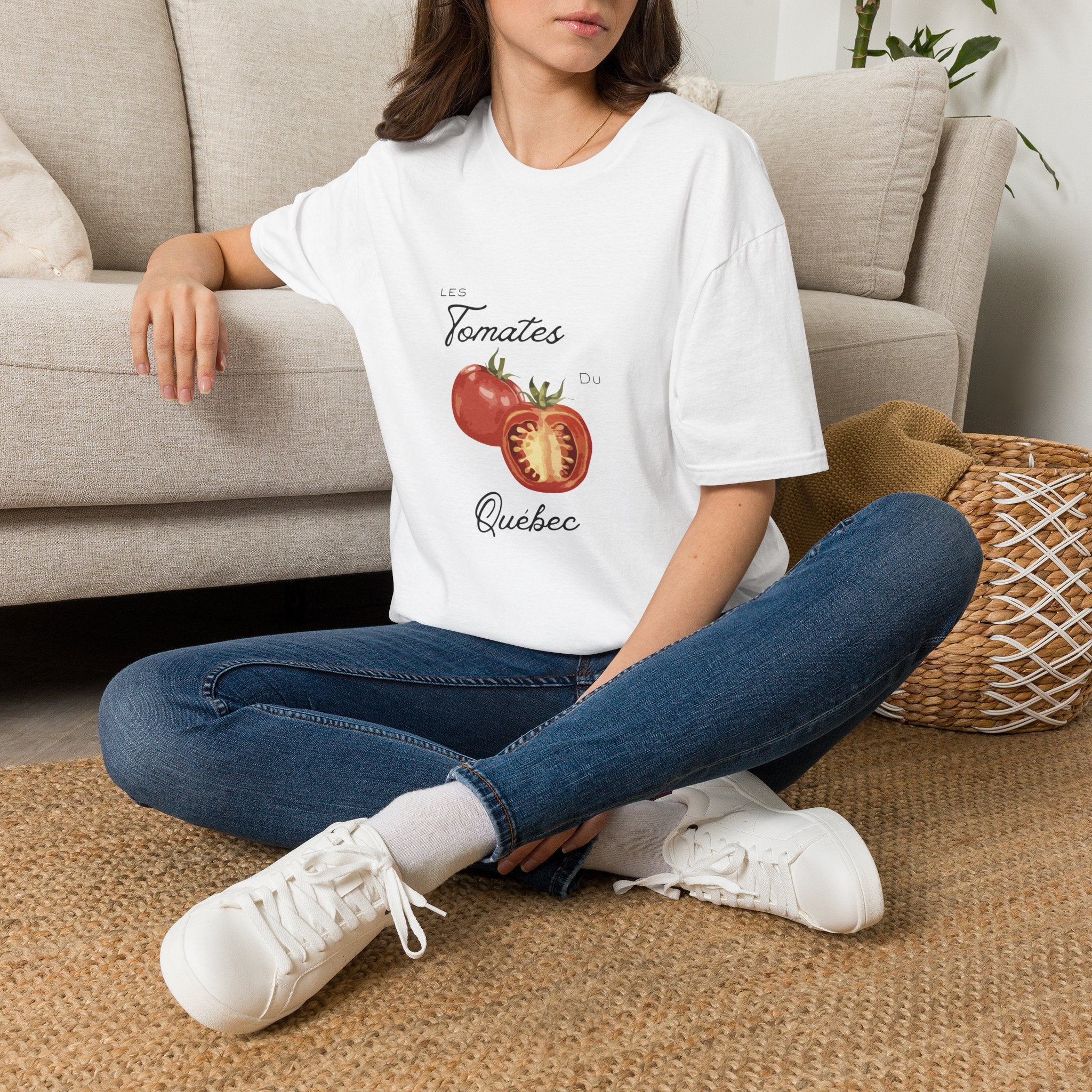Les Tomates Du Québec Vintage Tomato Graphic Tee