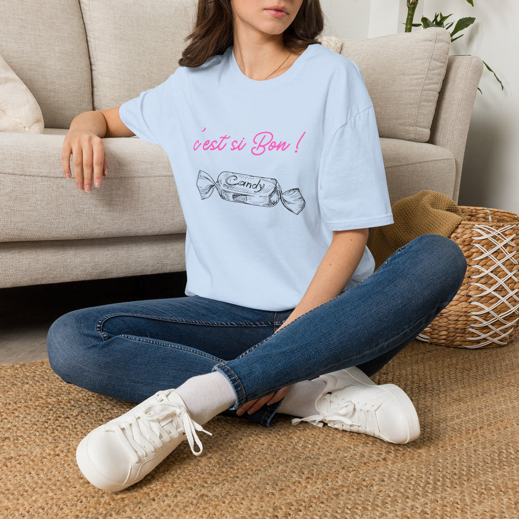 T-Shirt — "C'est si Bon!" Candy Sketch French Graphic Tee